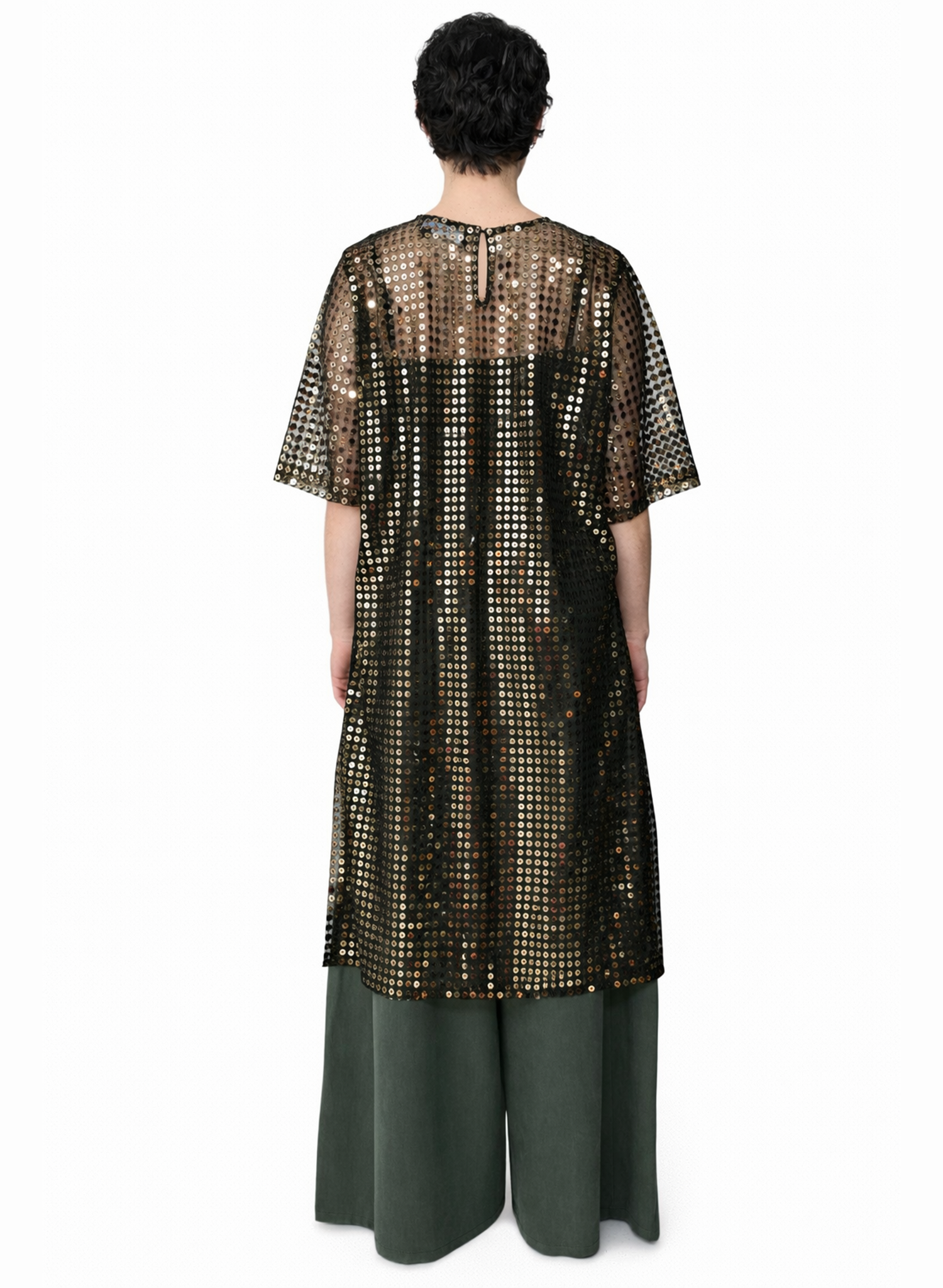 Casablanca Tee - Gold Sequin