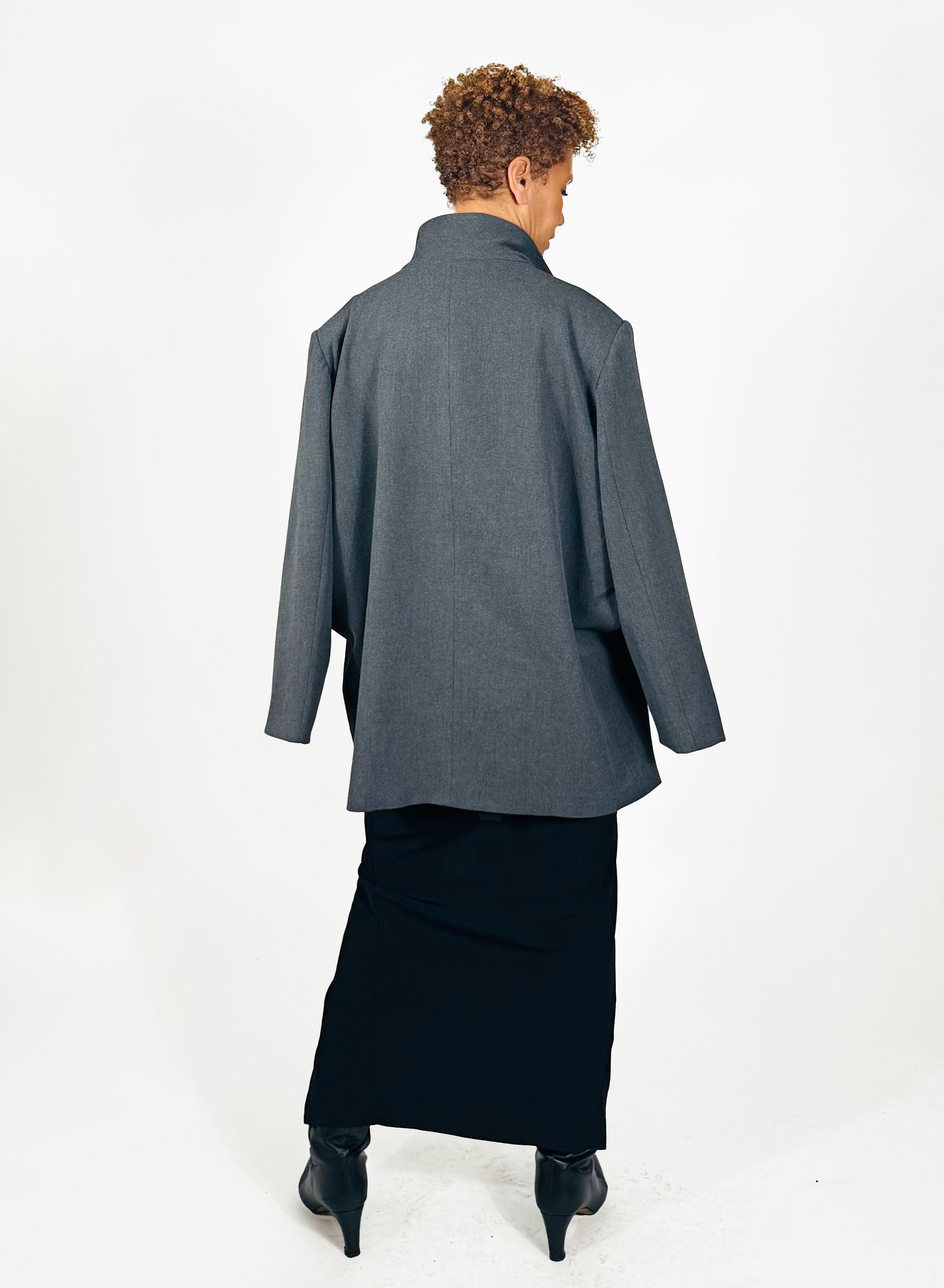 Cape Jacket - Charcoal