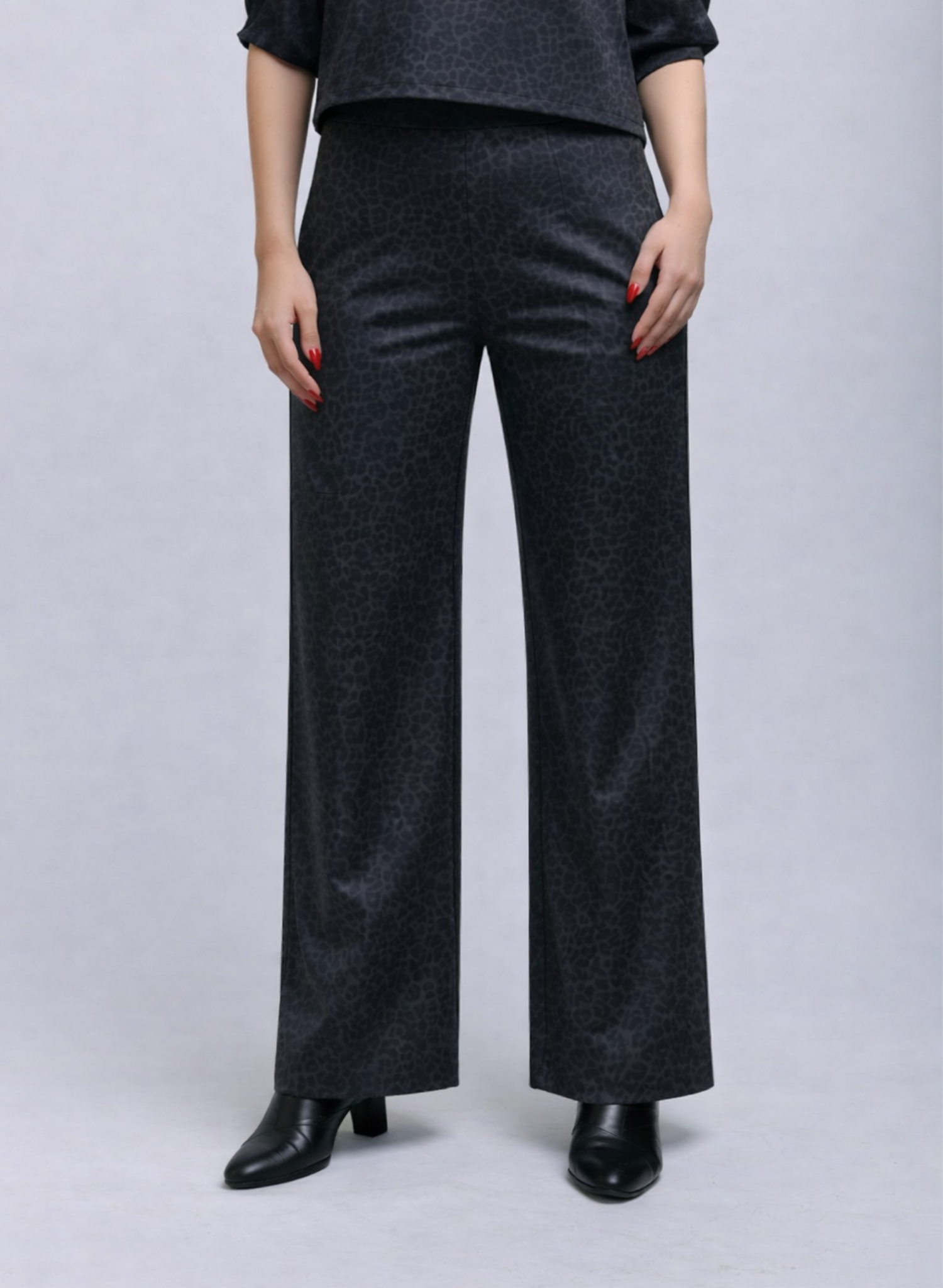 Lunes Pant - Grey Leopard