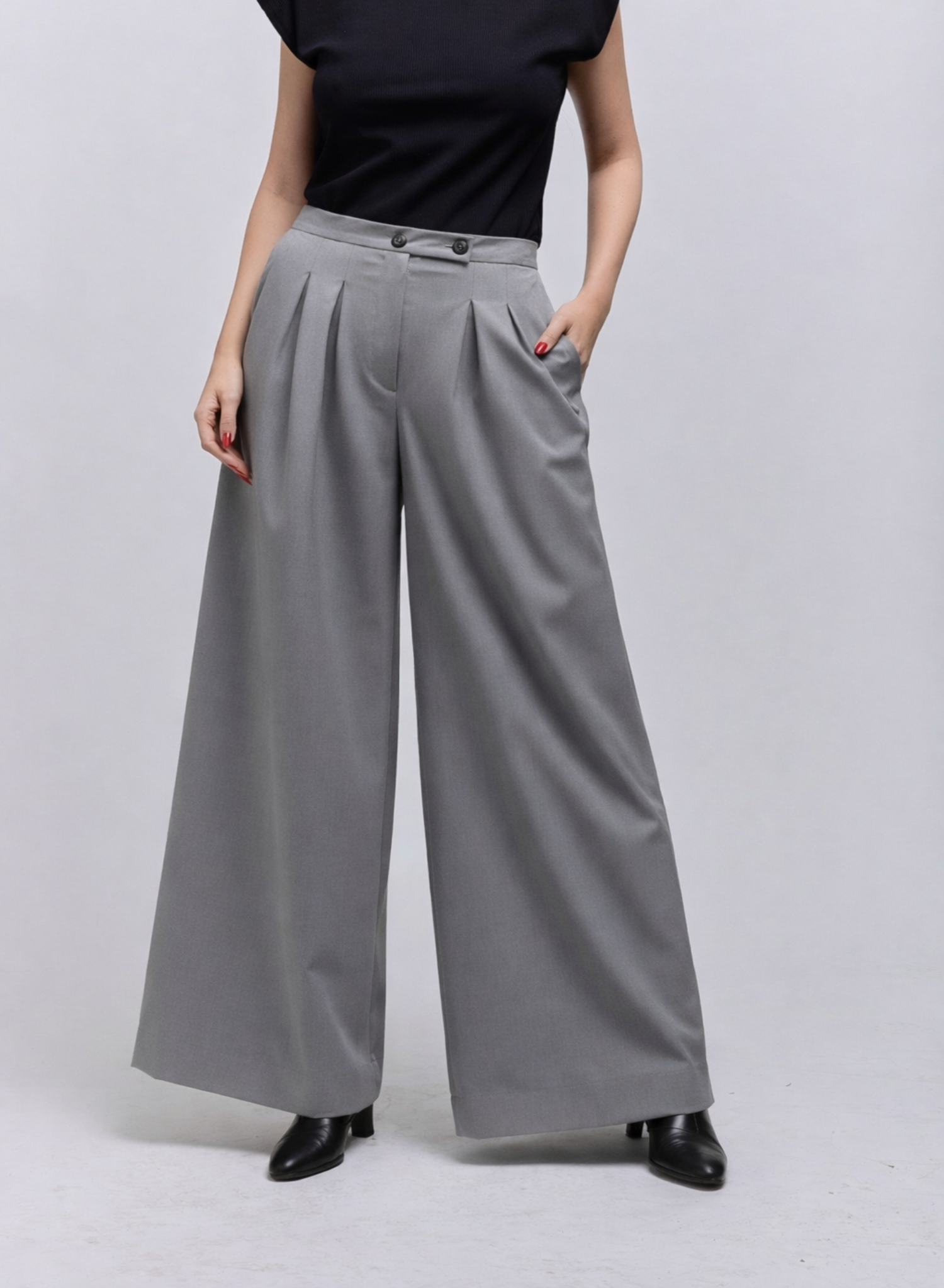 Atlas Slouchy Trouser - Grey