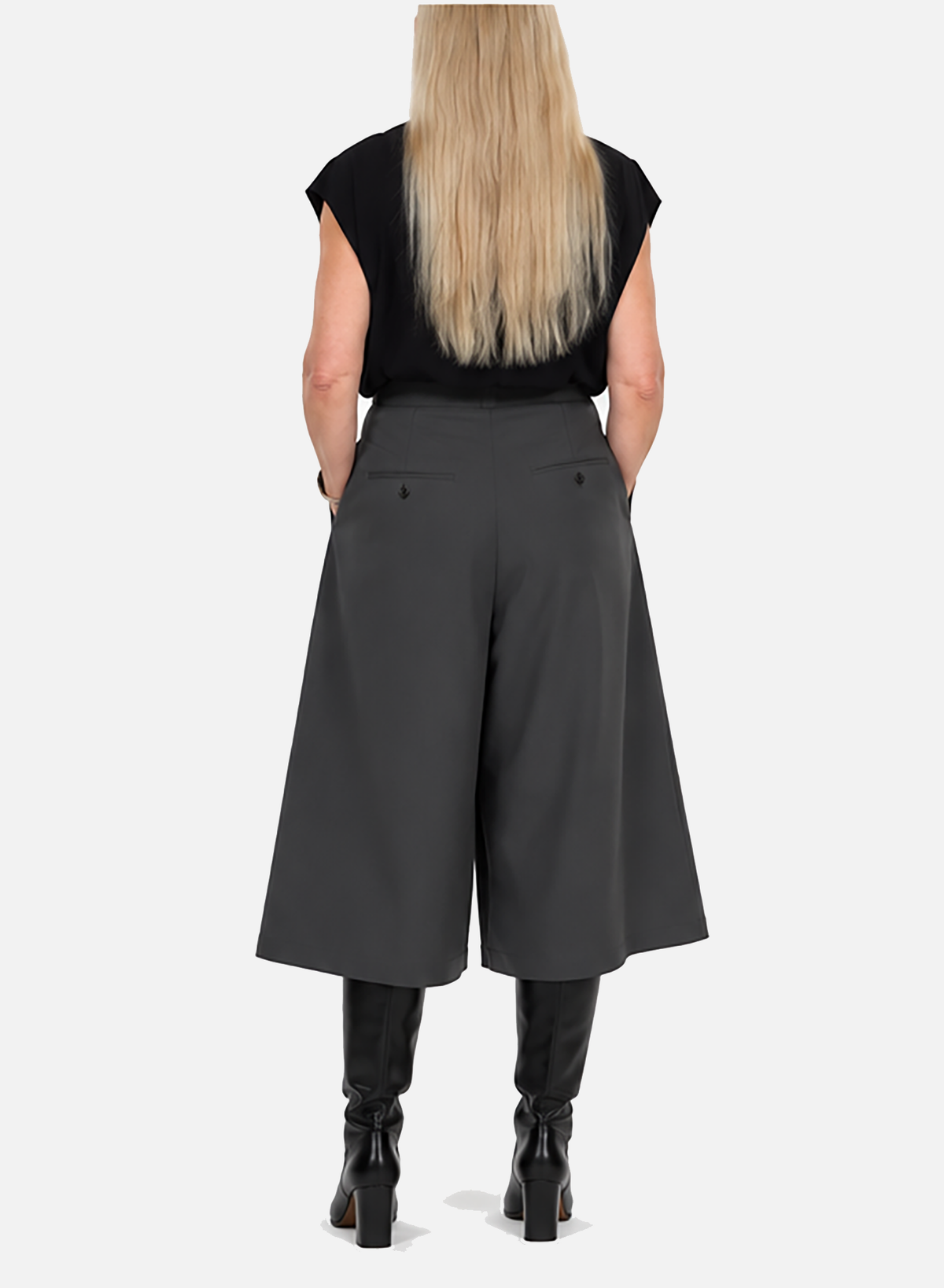Cowl Top - Black - Meg
