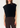 Cropped Sweater Vest - Black