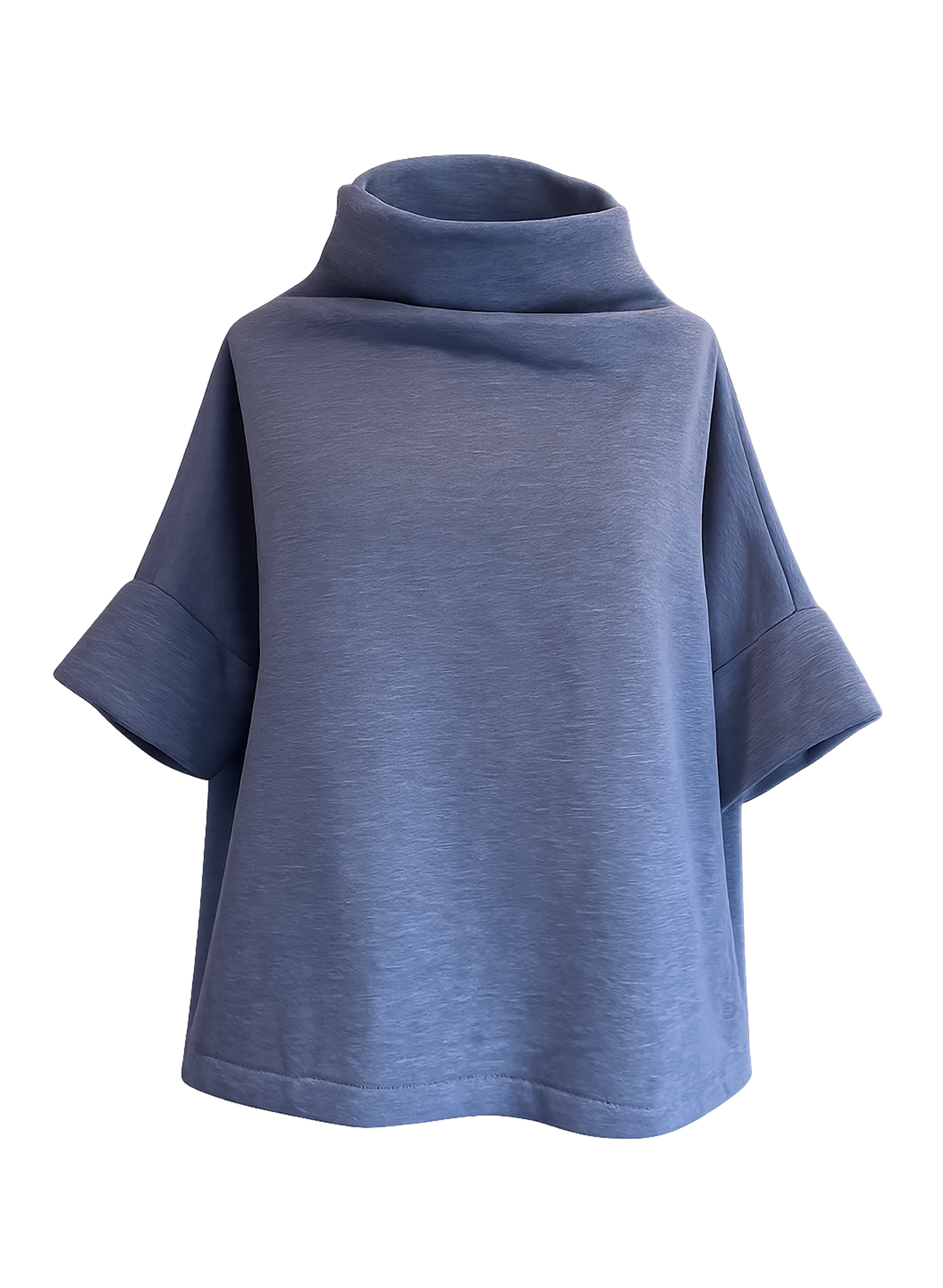 Mock Neck Sweatshirt - Blue (PRE-ORDER)