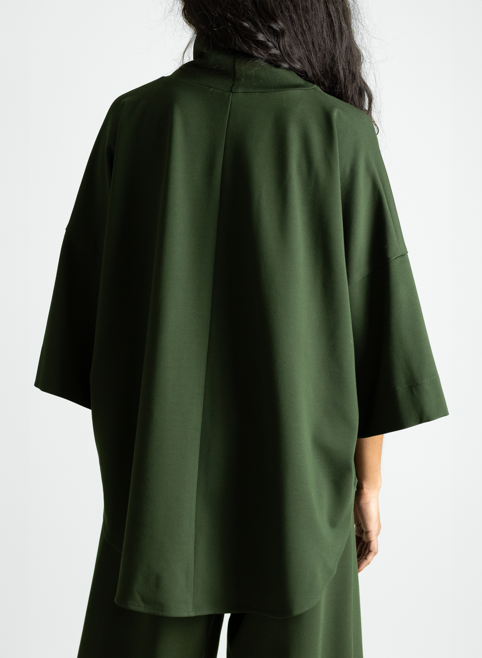 Flared Sleeve Turtleneck - Olive - Meg - Made in Canada