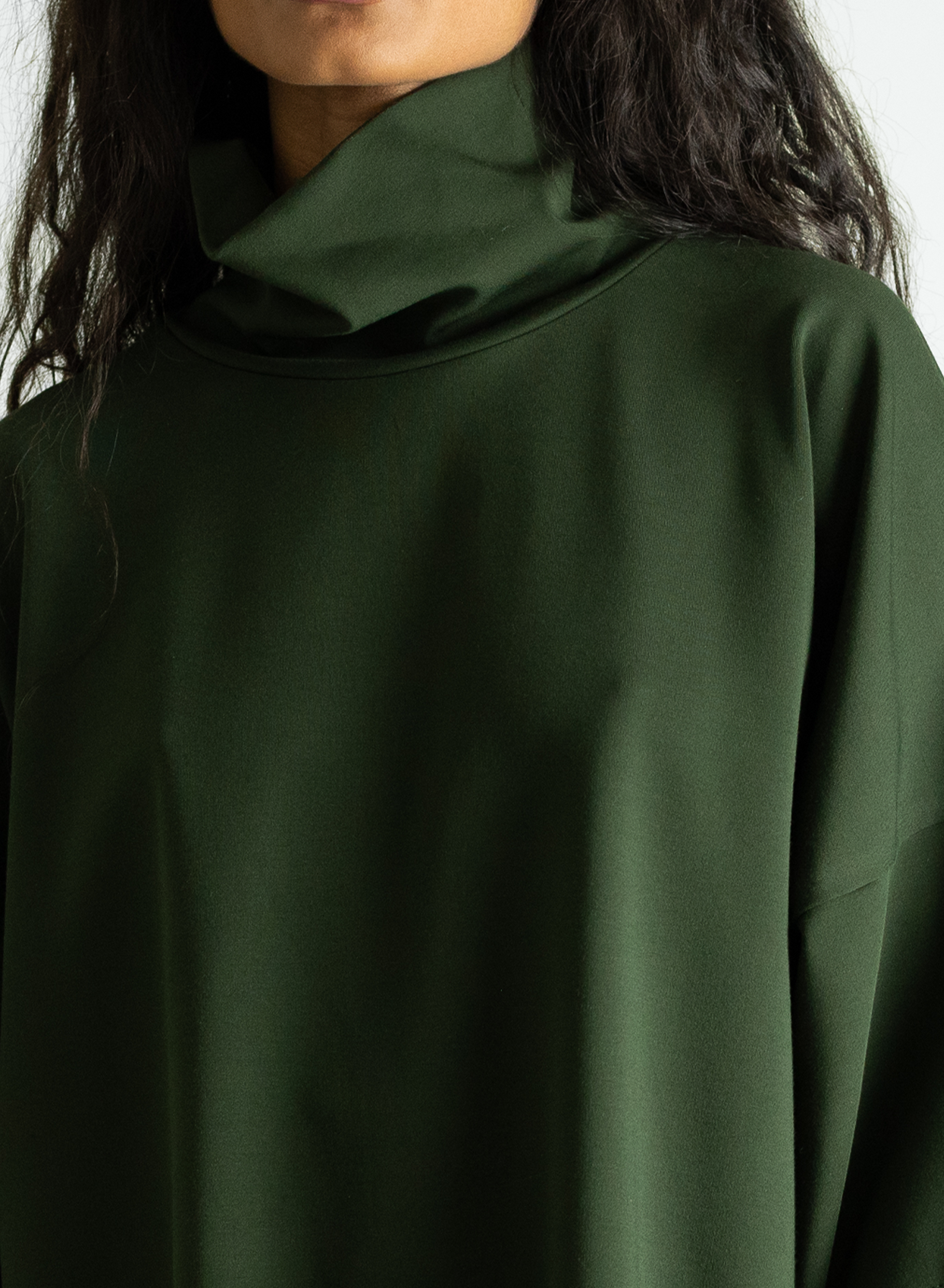 Flared Sleeve Turtleneck - Olive - Meg - Made in Canada
