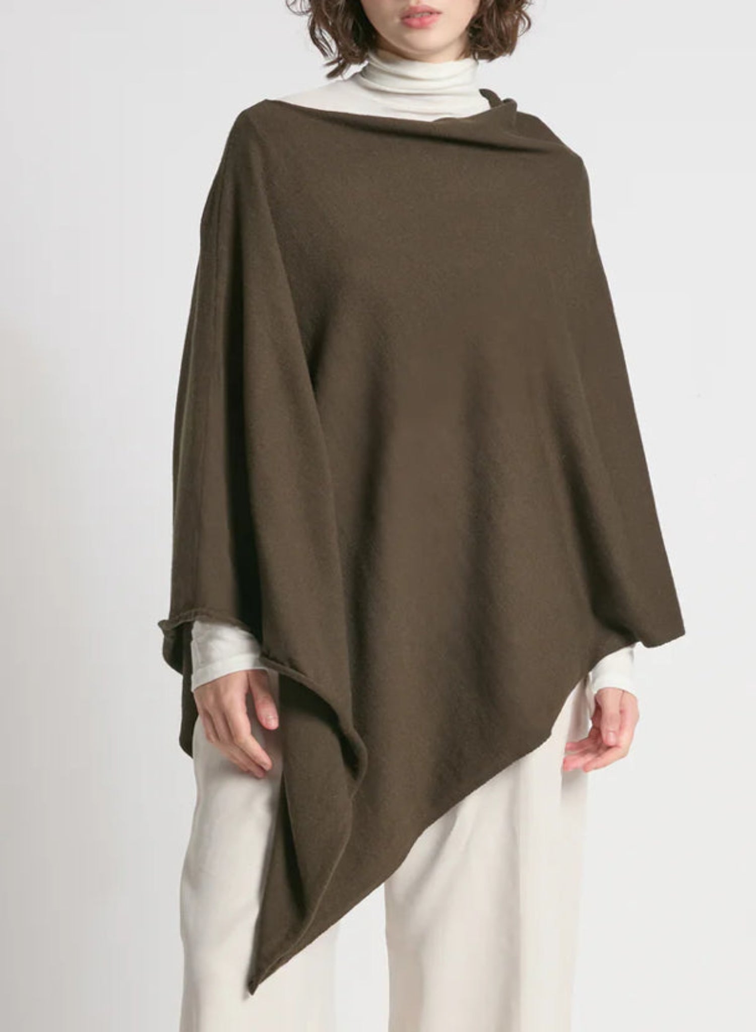 Lightweight Poncho - Mocha