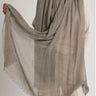 Lightweight scarf shawl in beige - grey 