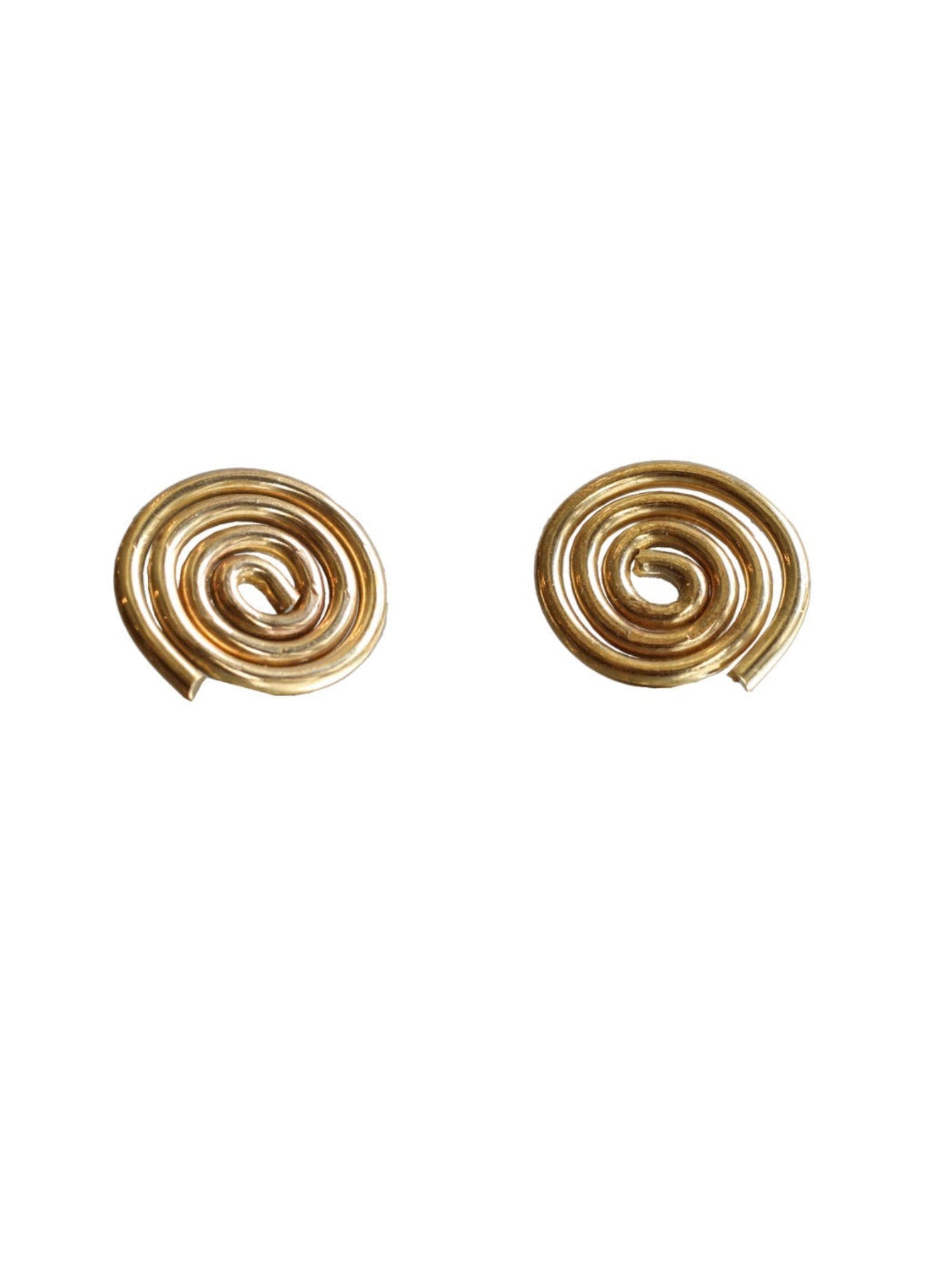 Line & Label - Swirl Studs - Brass
