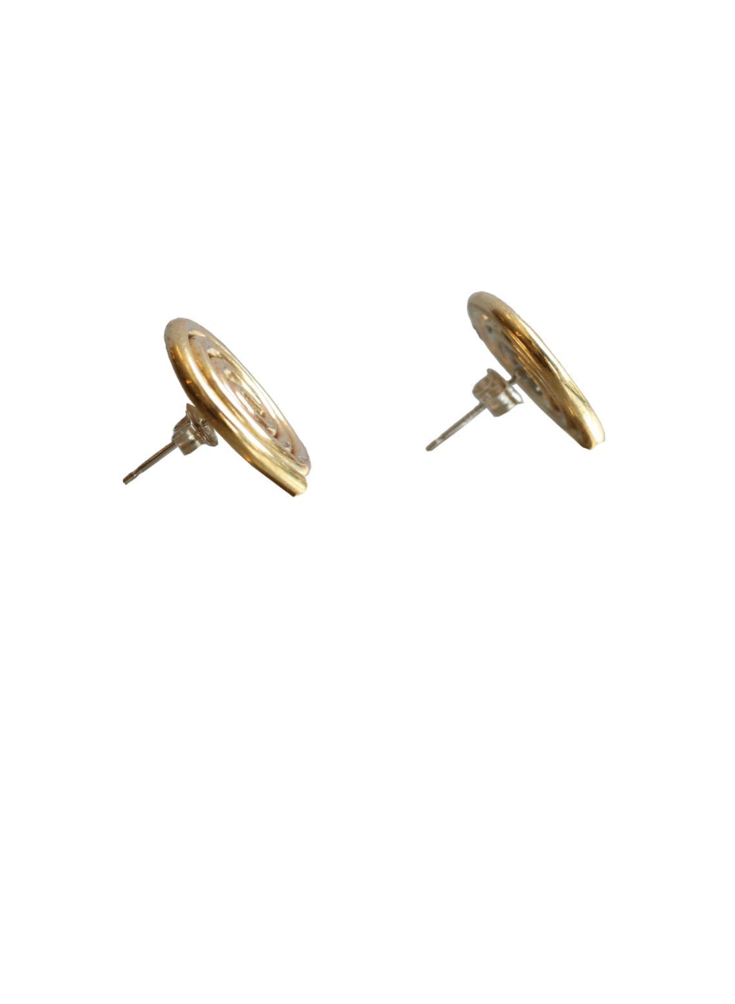 Line & Label - Swirl Studs - Brass
