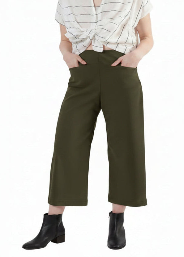 Short Odette Pant - Olive (PRE-ORDER) - Meg