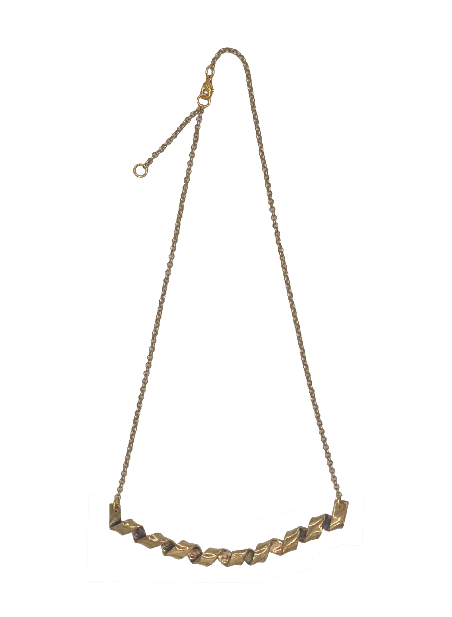 Line & Label - Kallos Pendant Necklace - Brass