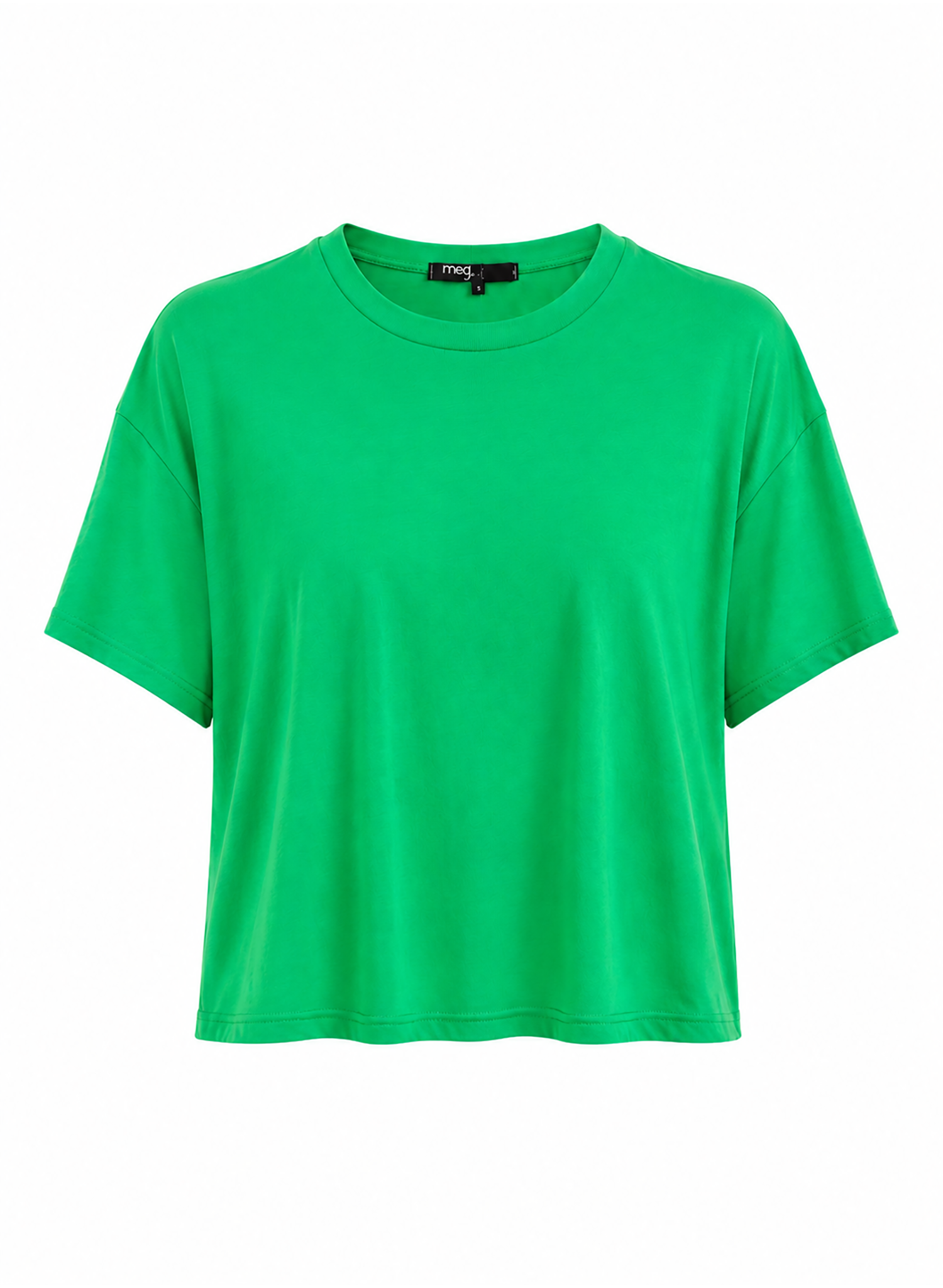 Oversized Cropped Tee - Kelly Green