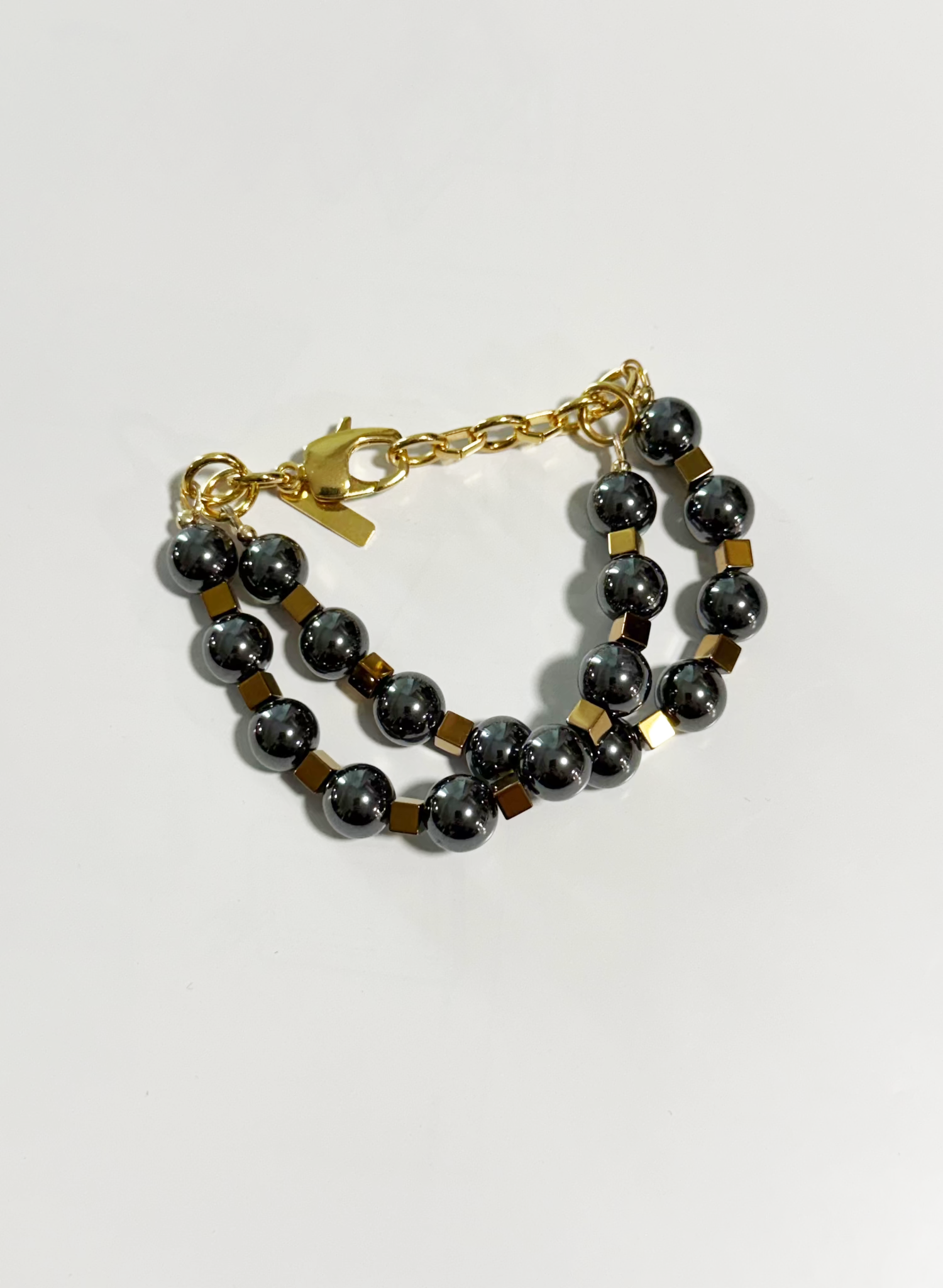 MONOXIDE - Kira Hematite Double Bracelet