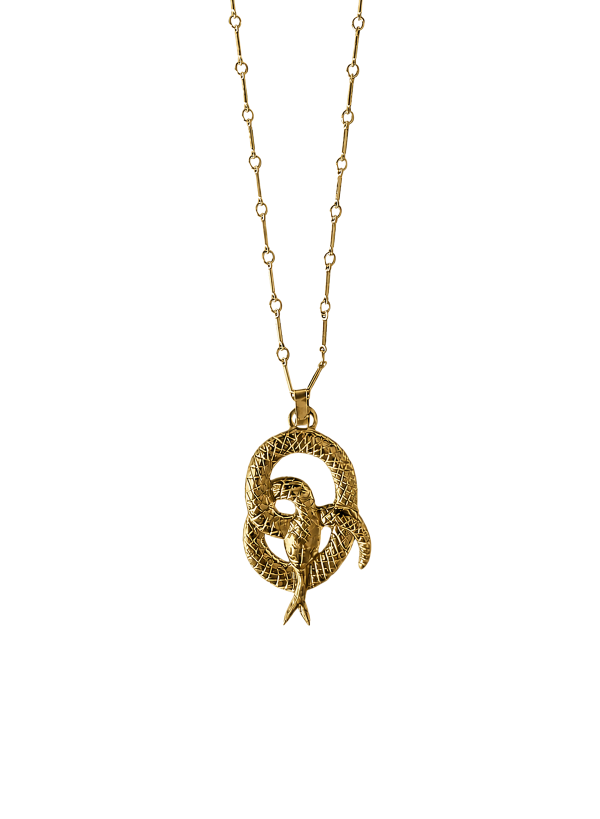 Line &amp; Label - Serpentine Pendant - Brass