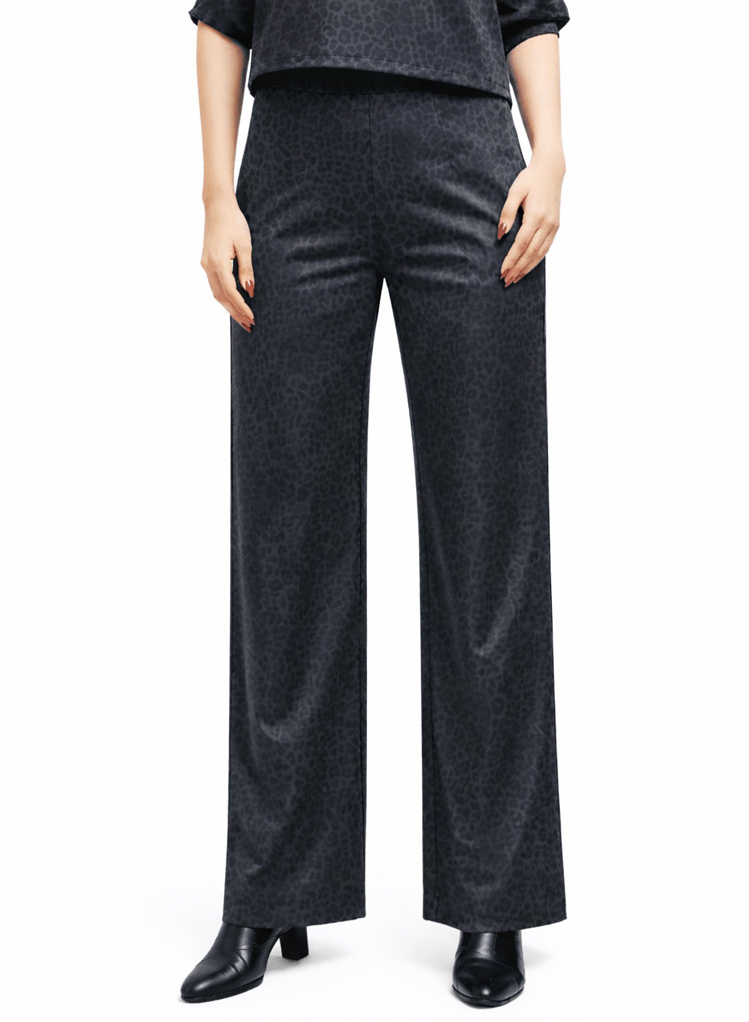 Lunes Pant - Grey Leopard