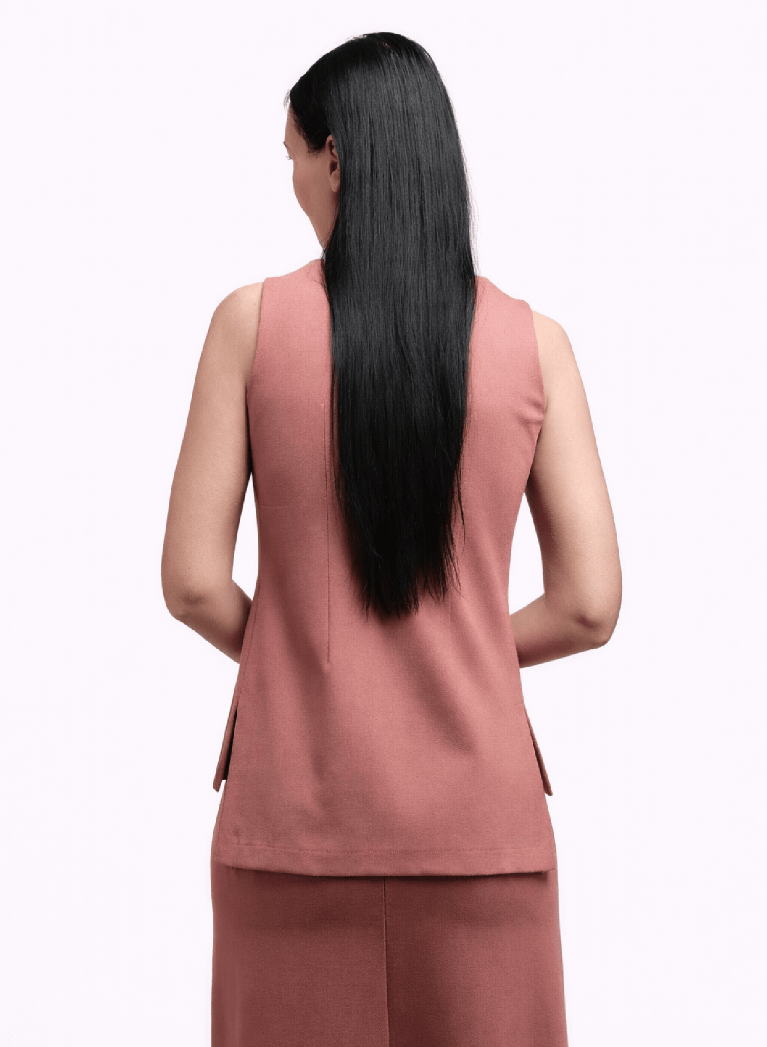 Long Vest - Desert Rose