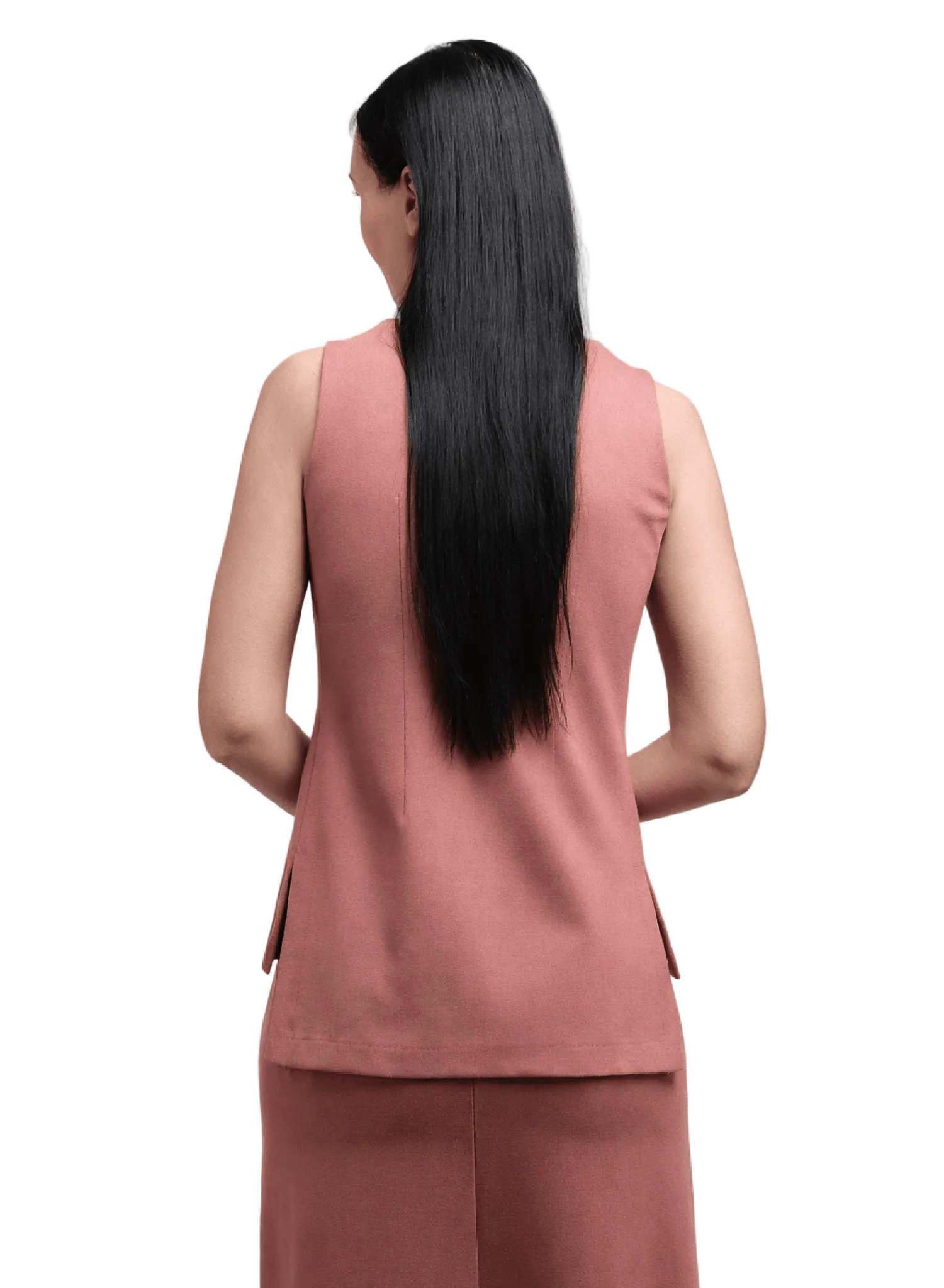 Long Vest - Desert Rose