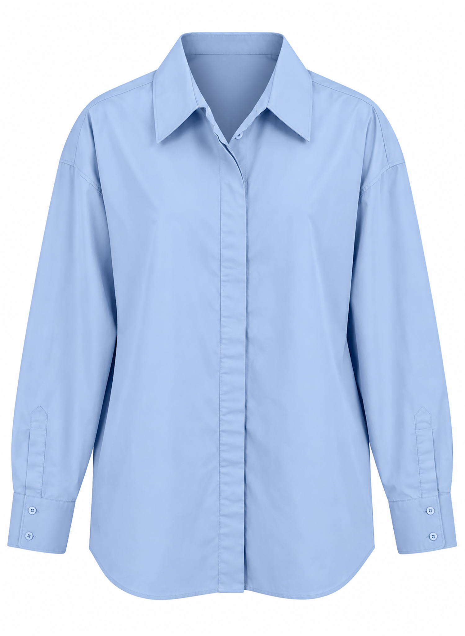 Hi-Low Shirt - Light Blue (PRE-ORDER) - Meg