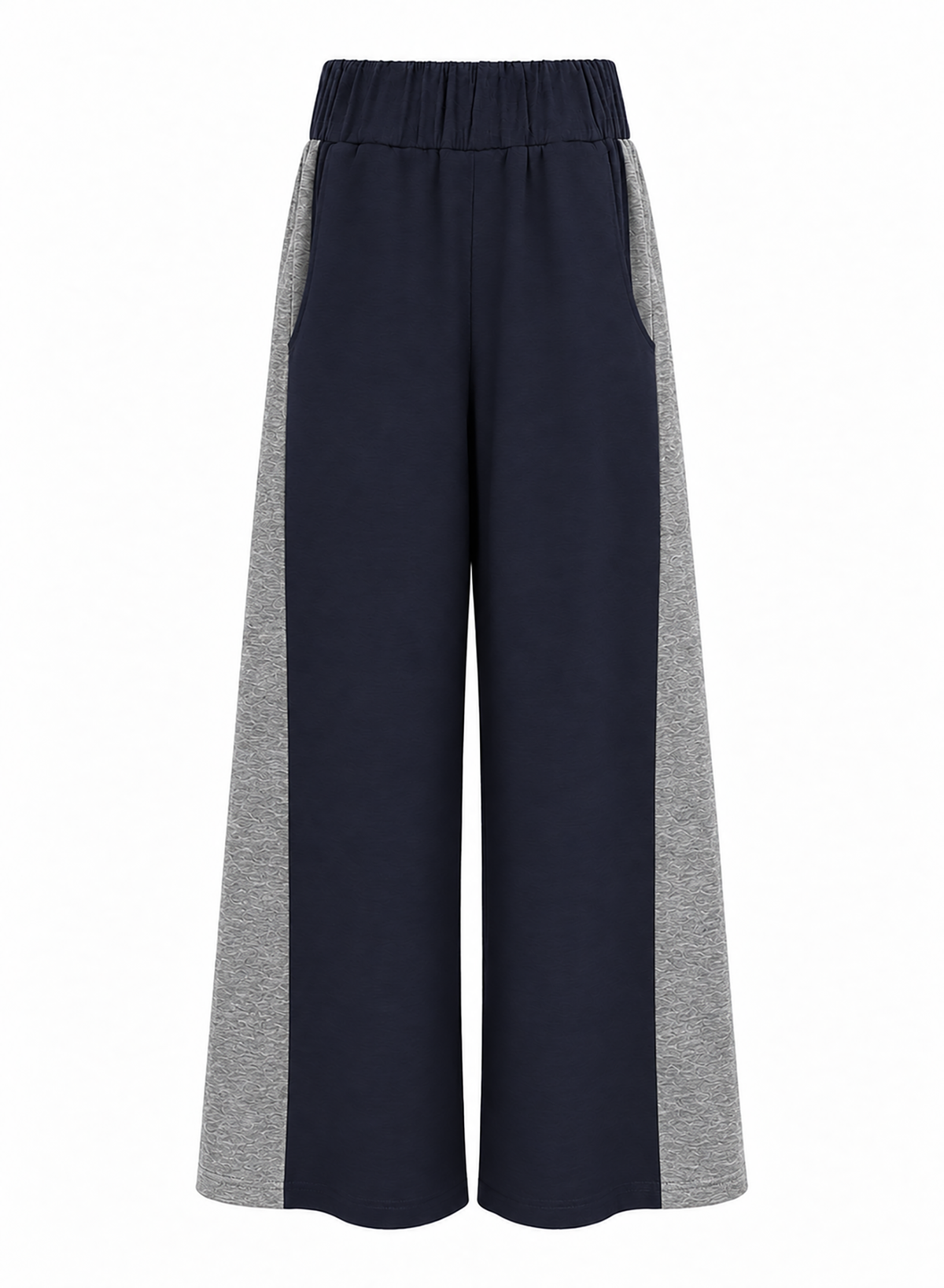 Two-Tone Top - Grey/Navy - Meg