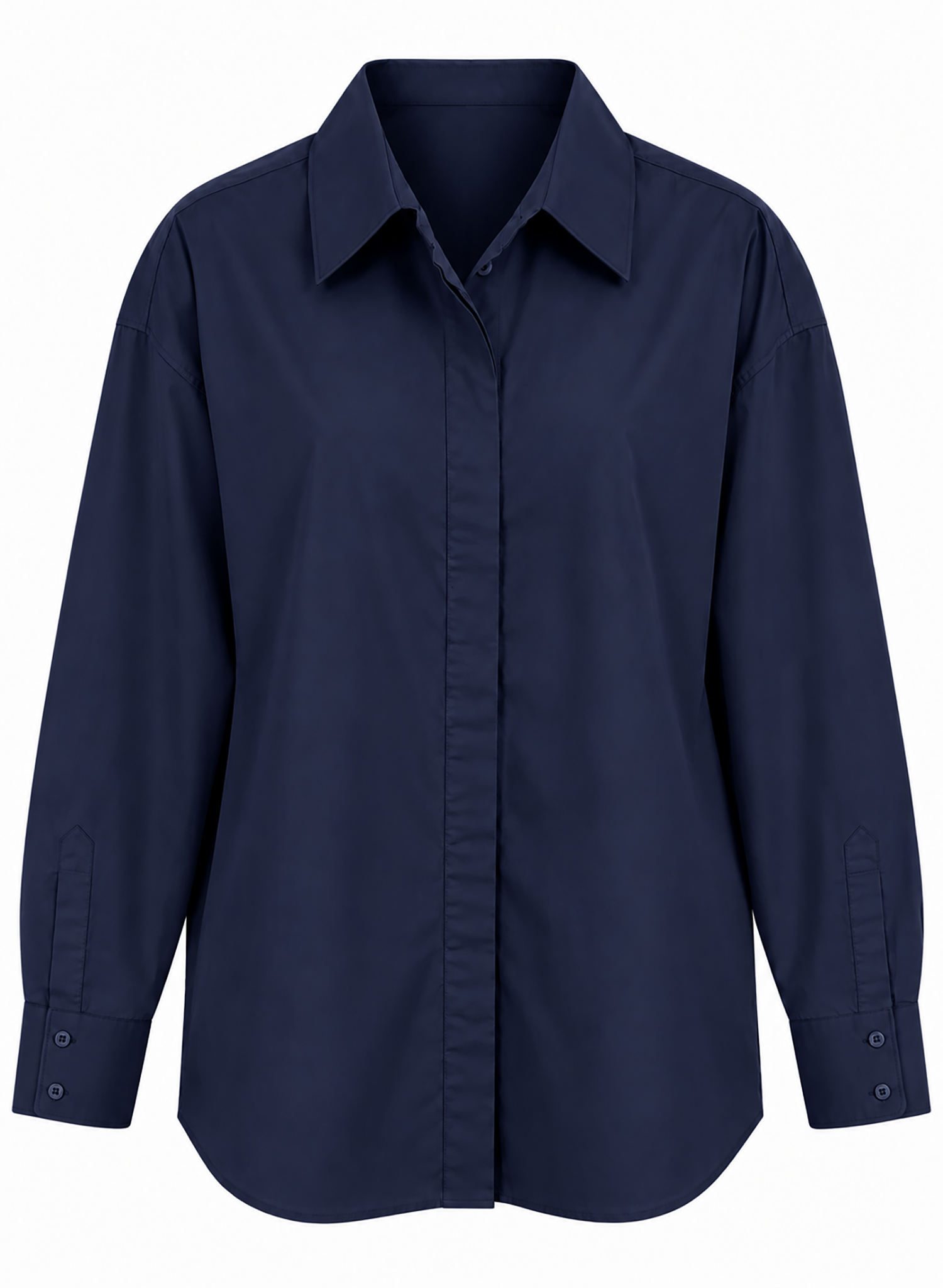 Hi-Low Shirt - Dark Navy (PRE-ORDER) - Meg