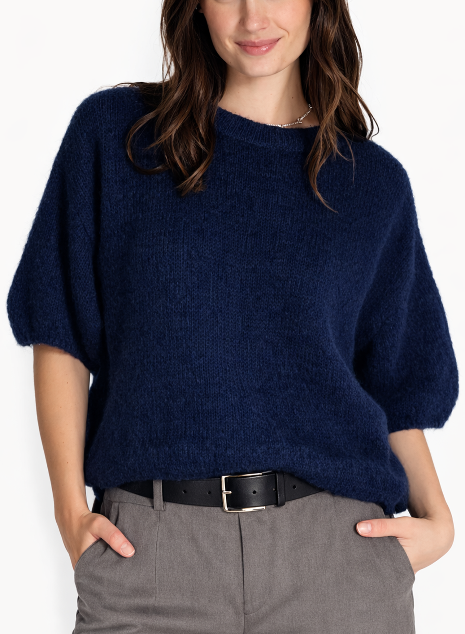Mohair Sweater - Navy Blue