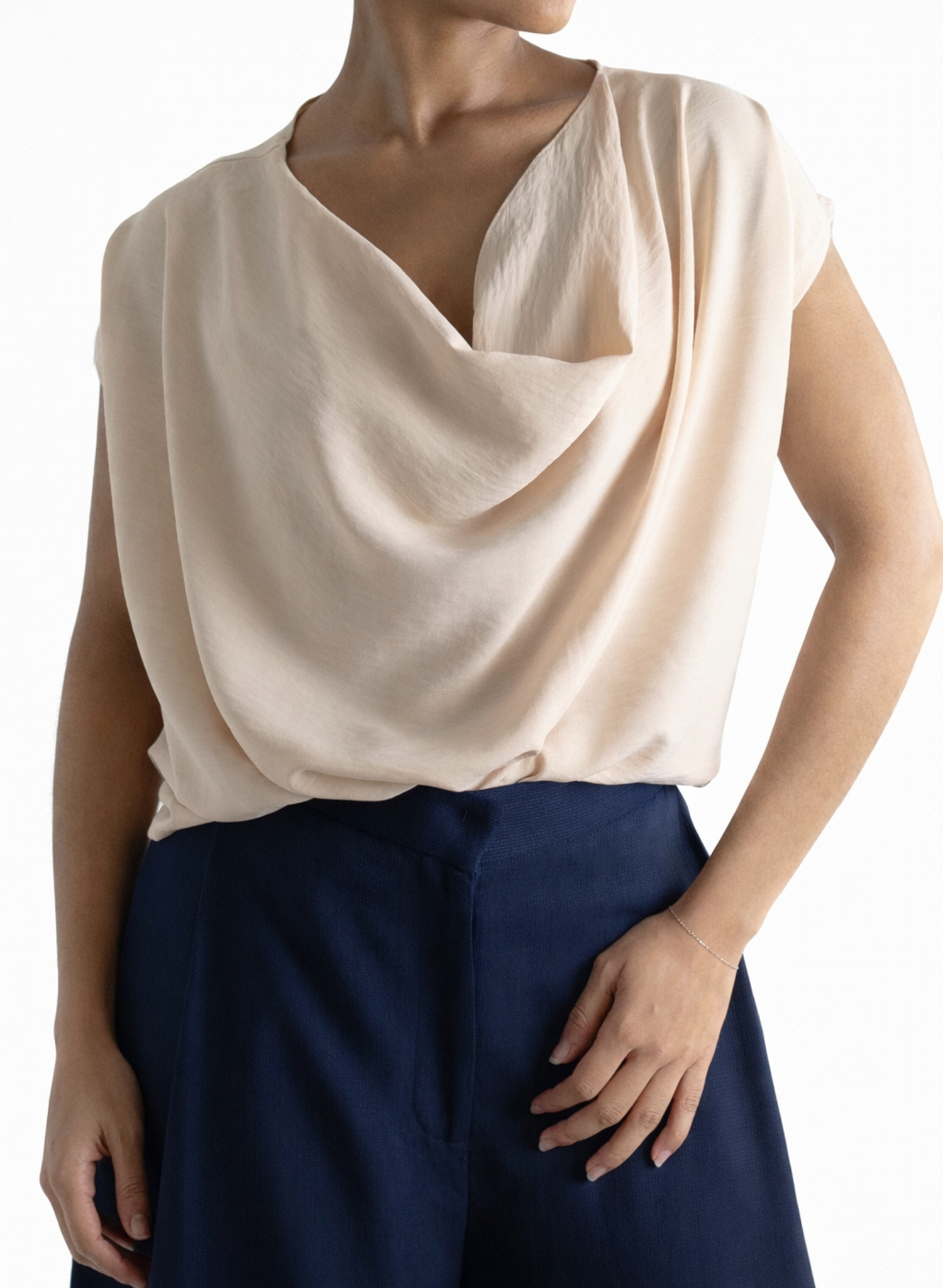 Cowl Top - Oatmeal