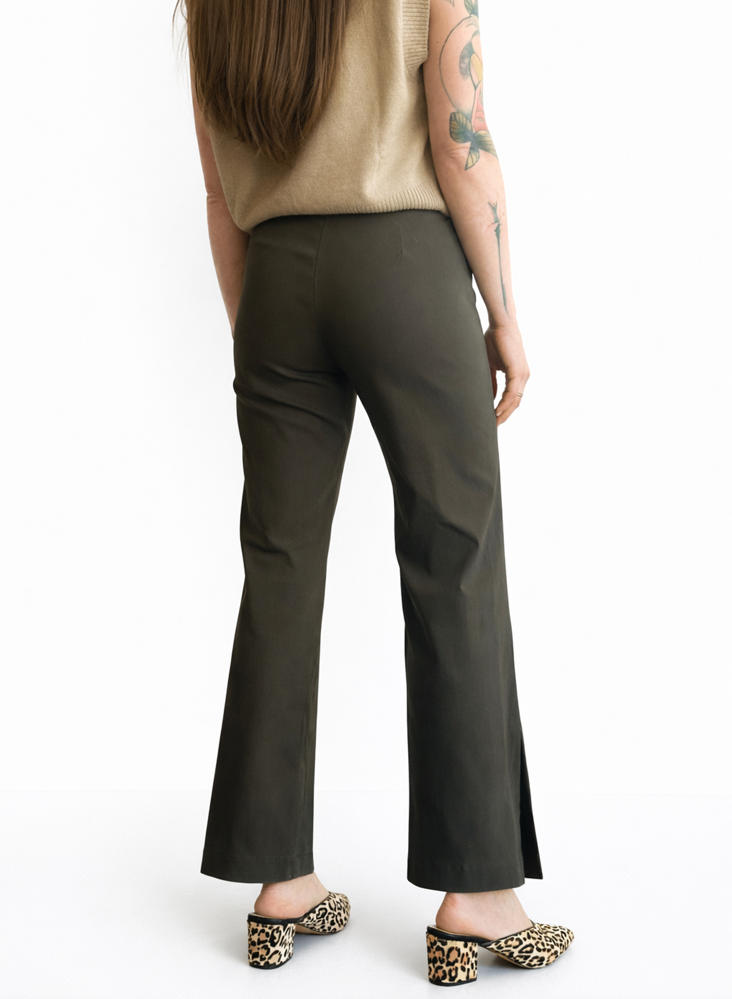 Big Slit Pant - Olive