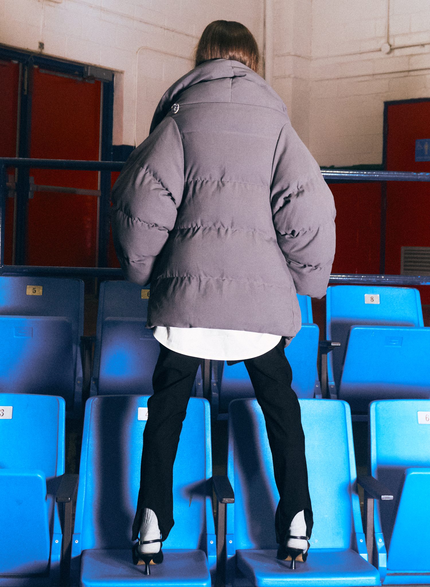 Shortie Puffer Coat - Dark Grey (PRE-ORDER)