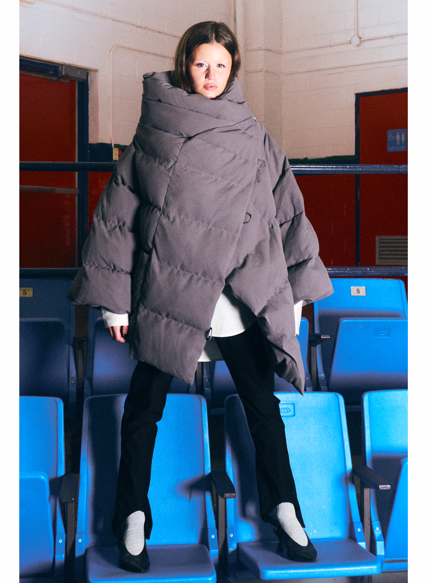 Shortie Puffer Coat - Dark Grey (PRE-ORDER)