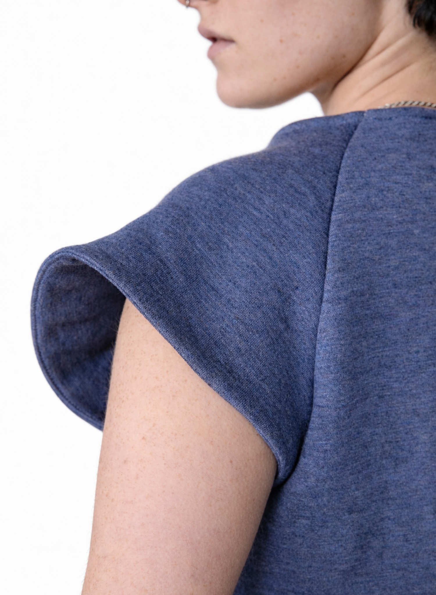 Old City Raglan Tee - Denim Blue