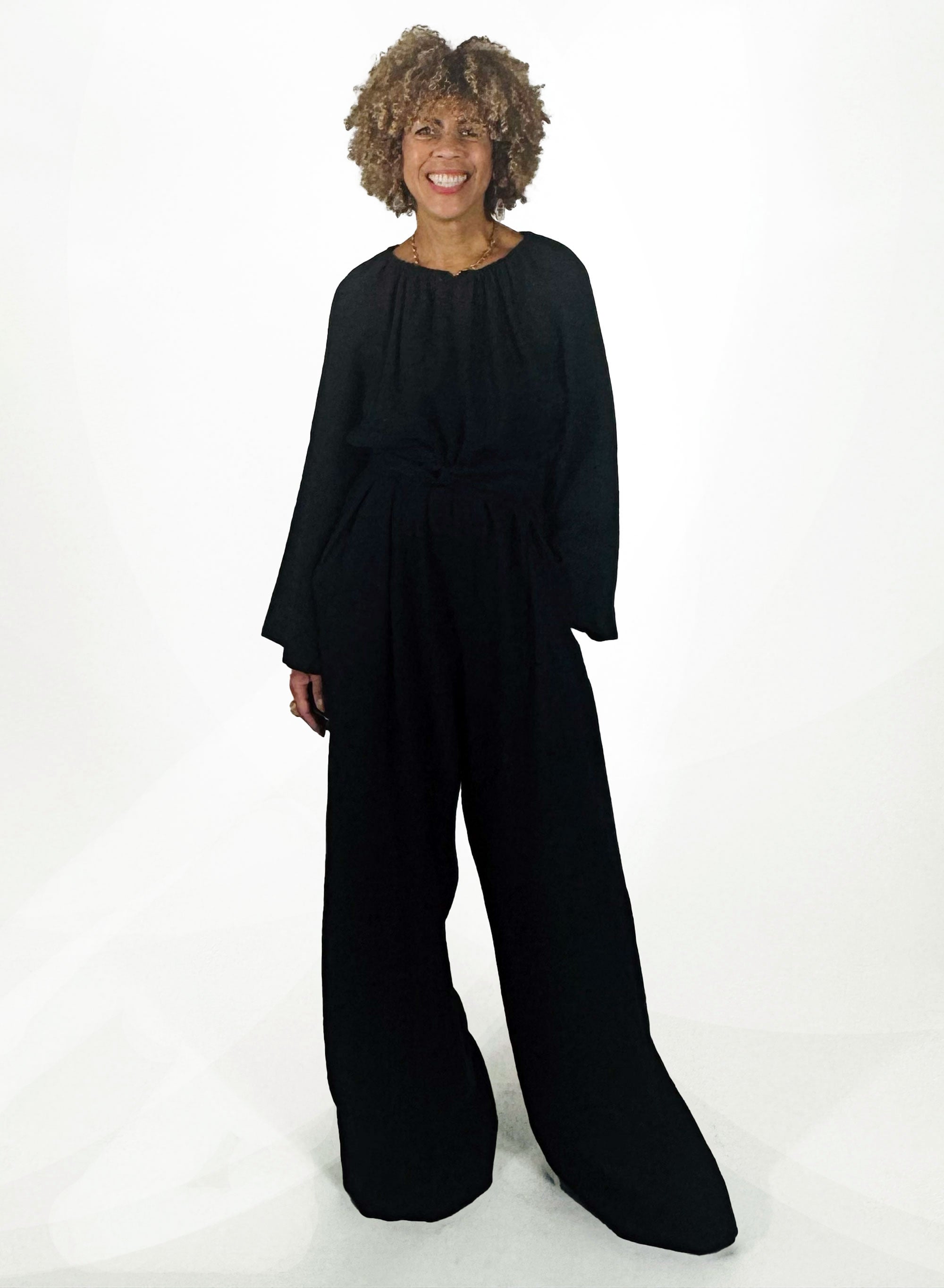 Sahara Gathered Jump - Black