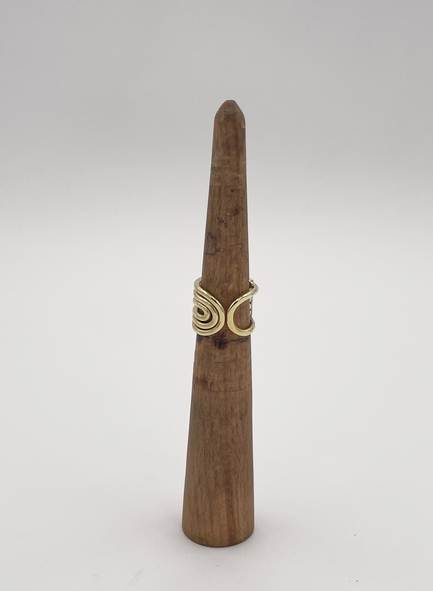 Line & Label - Ripple Ring - Brass