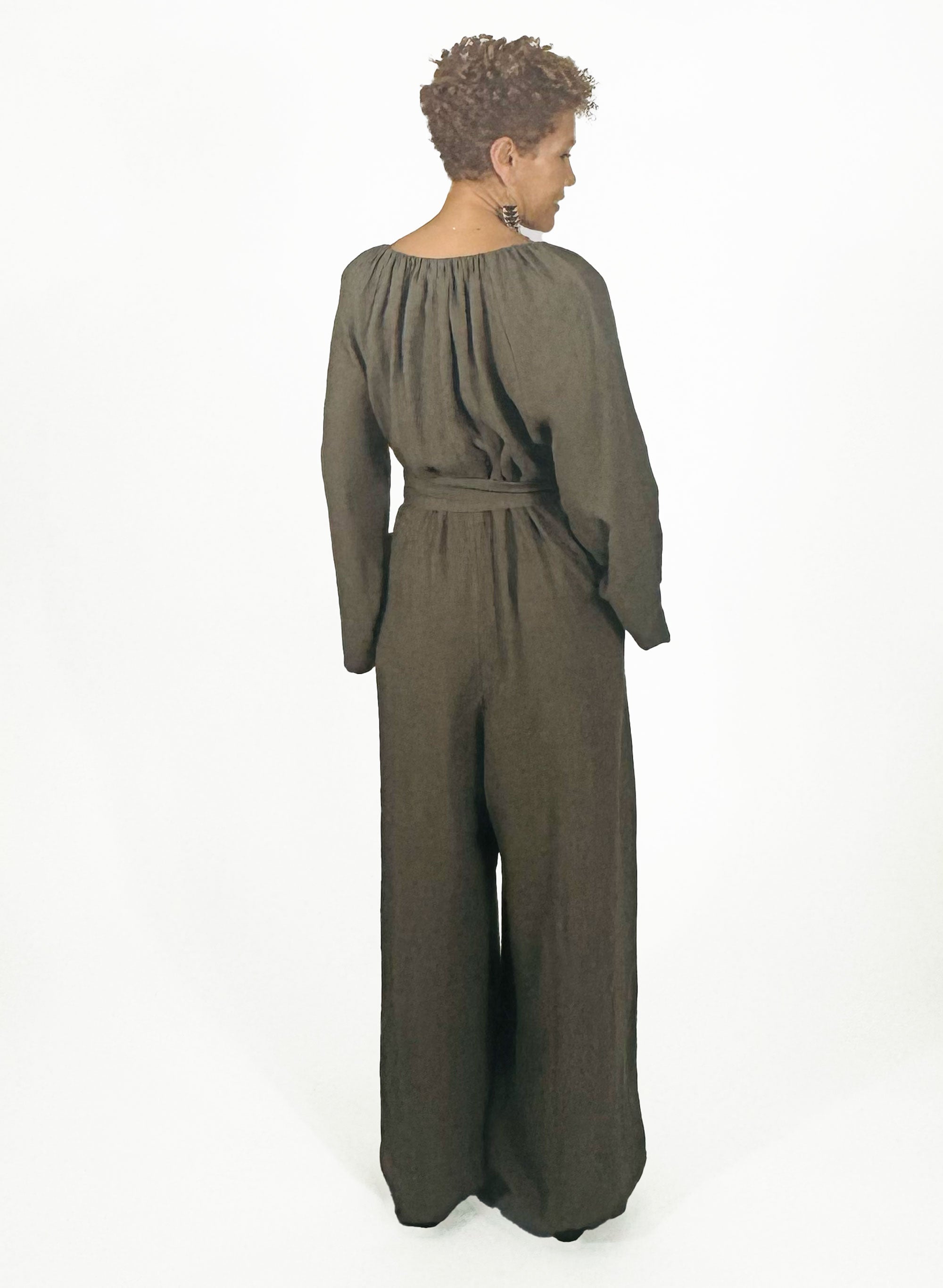 Sahara Gathered Jump - Olive