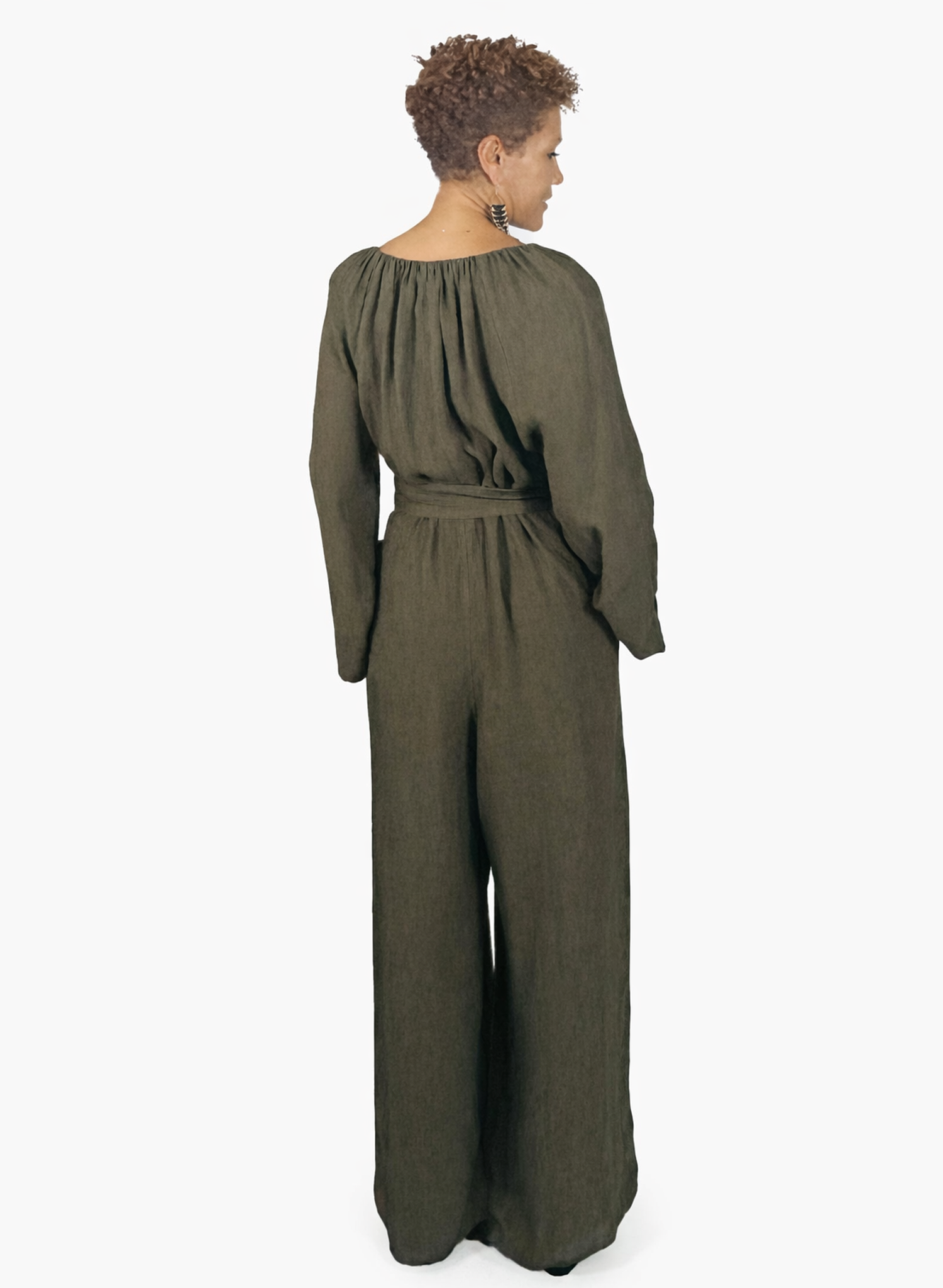 Sahara Gathered Jump - Olive