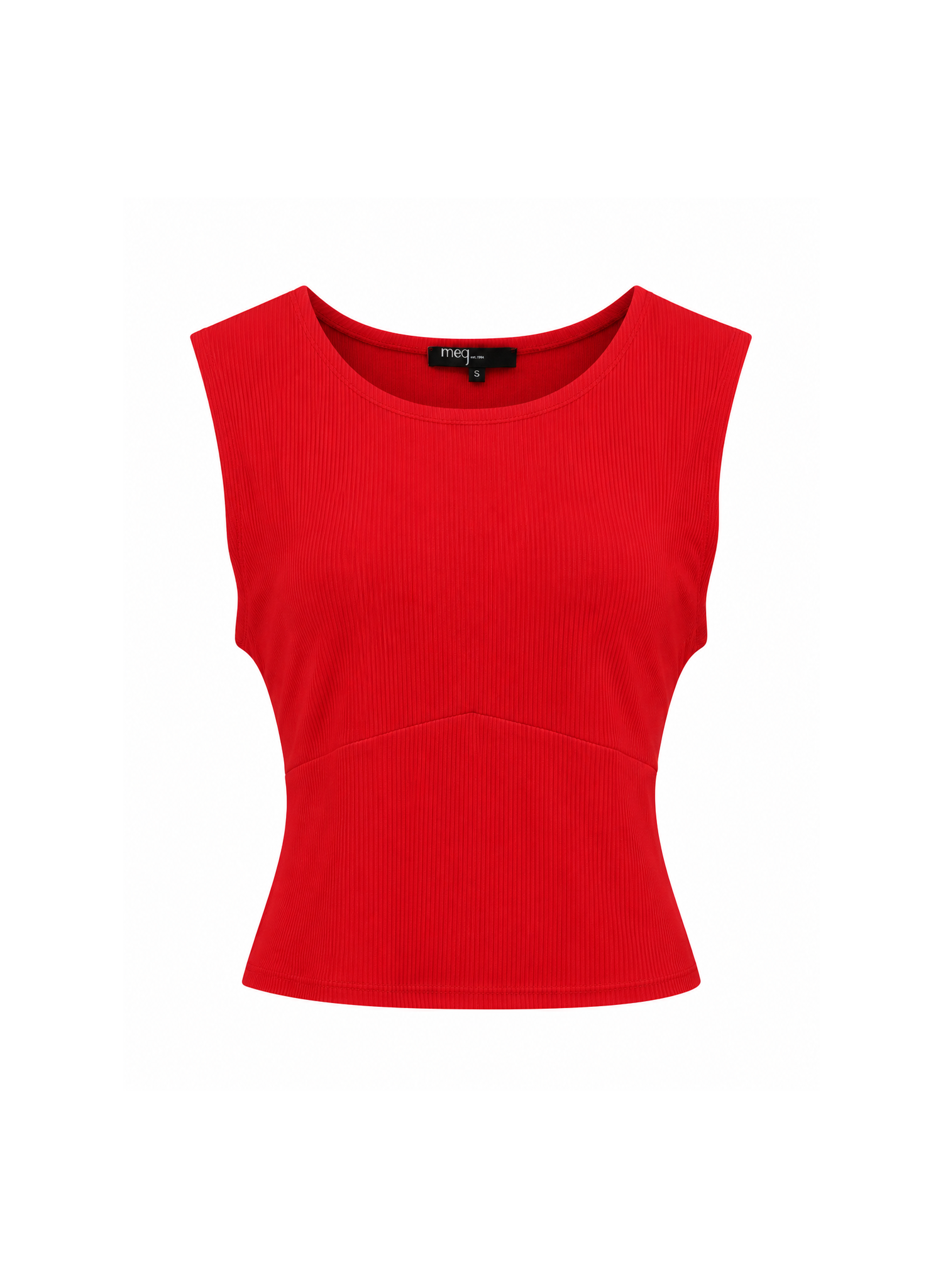 Scoop Neck Skinny Top - Scarlet - Meg