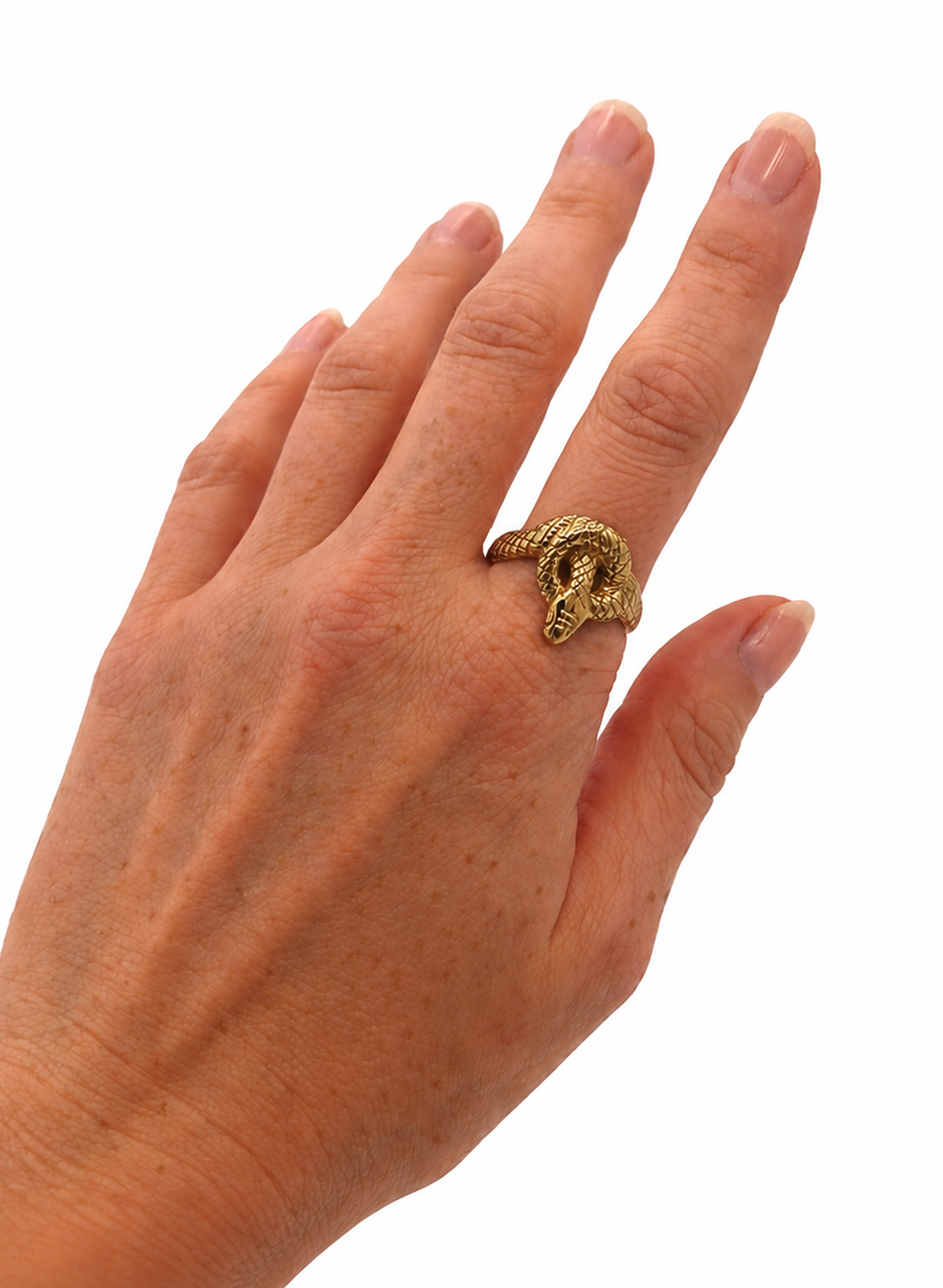 Line &amp; Label - Serpentine Ring - Brass