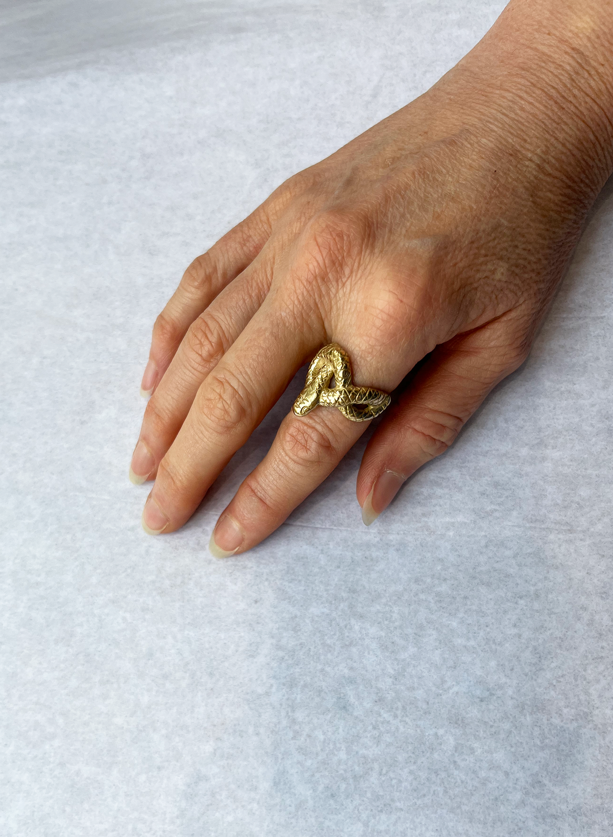 Line &amp; Label - Serpentine Ring - Brass