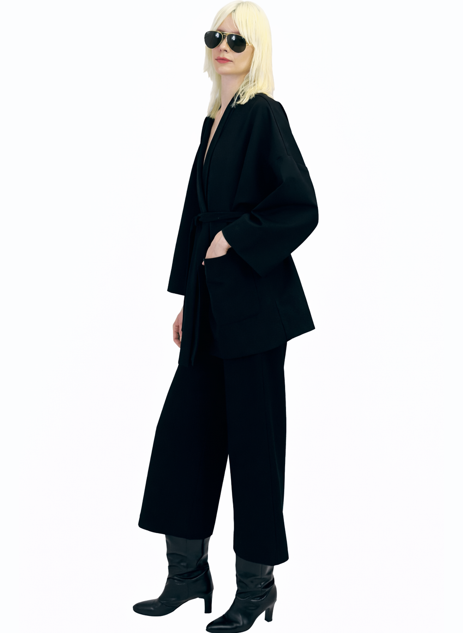 Shawl Collar Jacket - Black