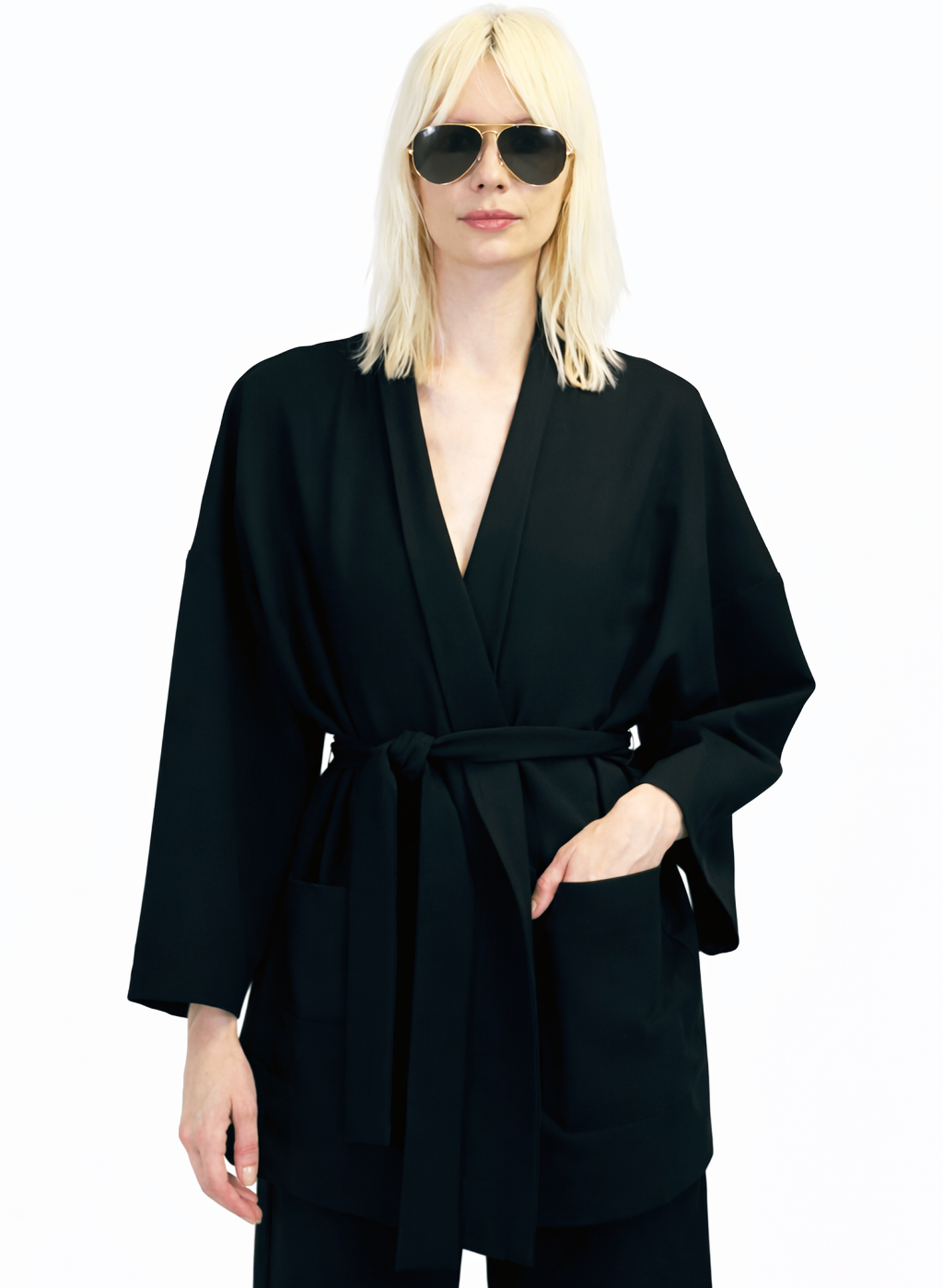 Shawl Collar Jacket - Black