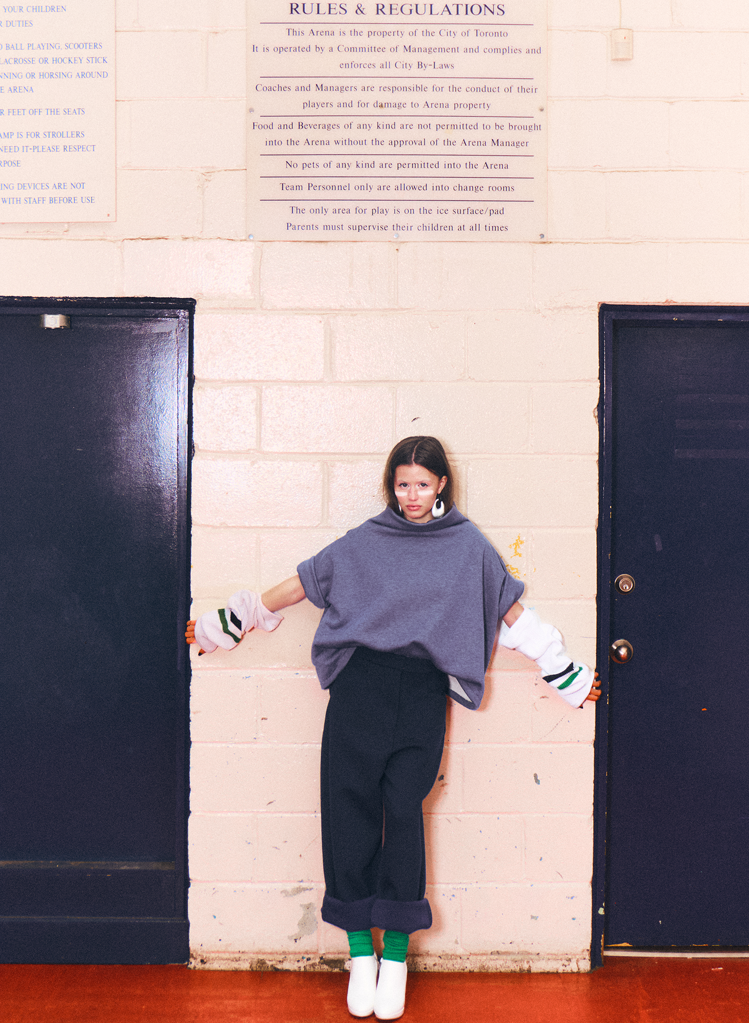 Mock Neck Sweatshirt - Blue (PRE-ORDER)