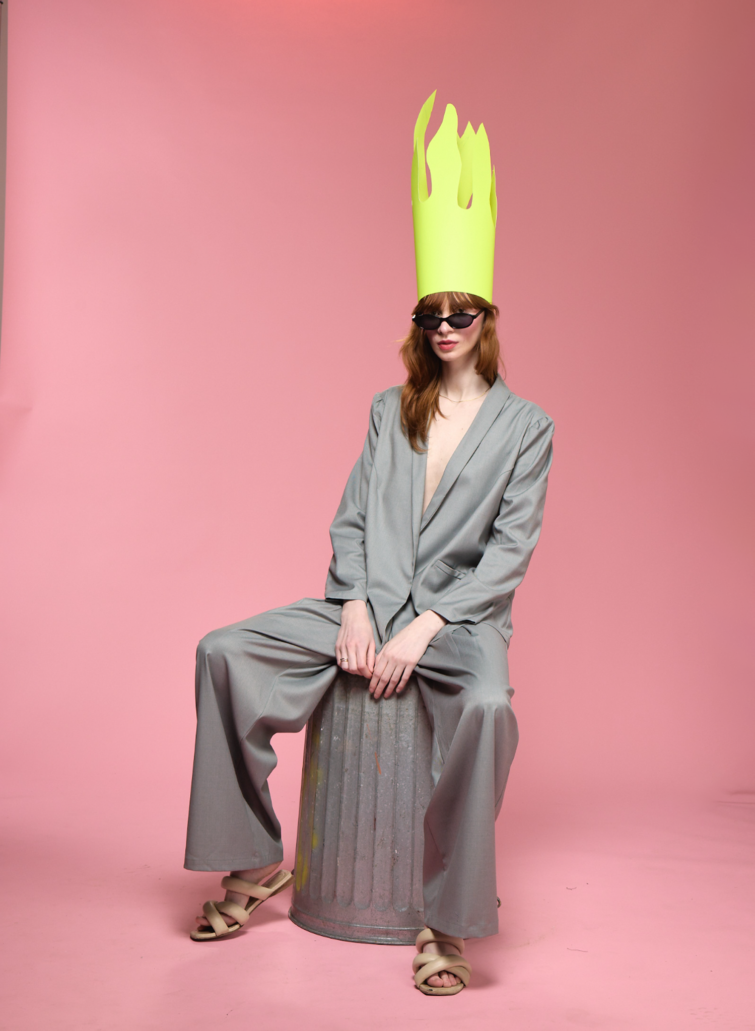 Invert Pleat Pant - Dove (PRE-ORDER)