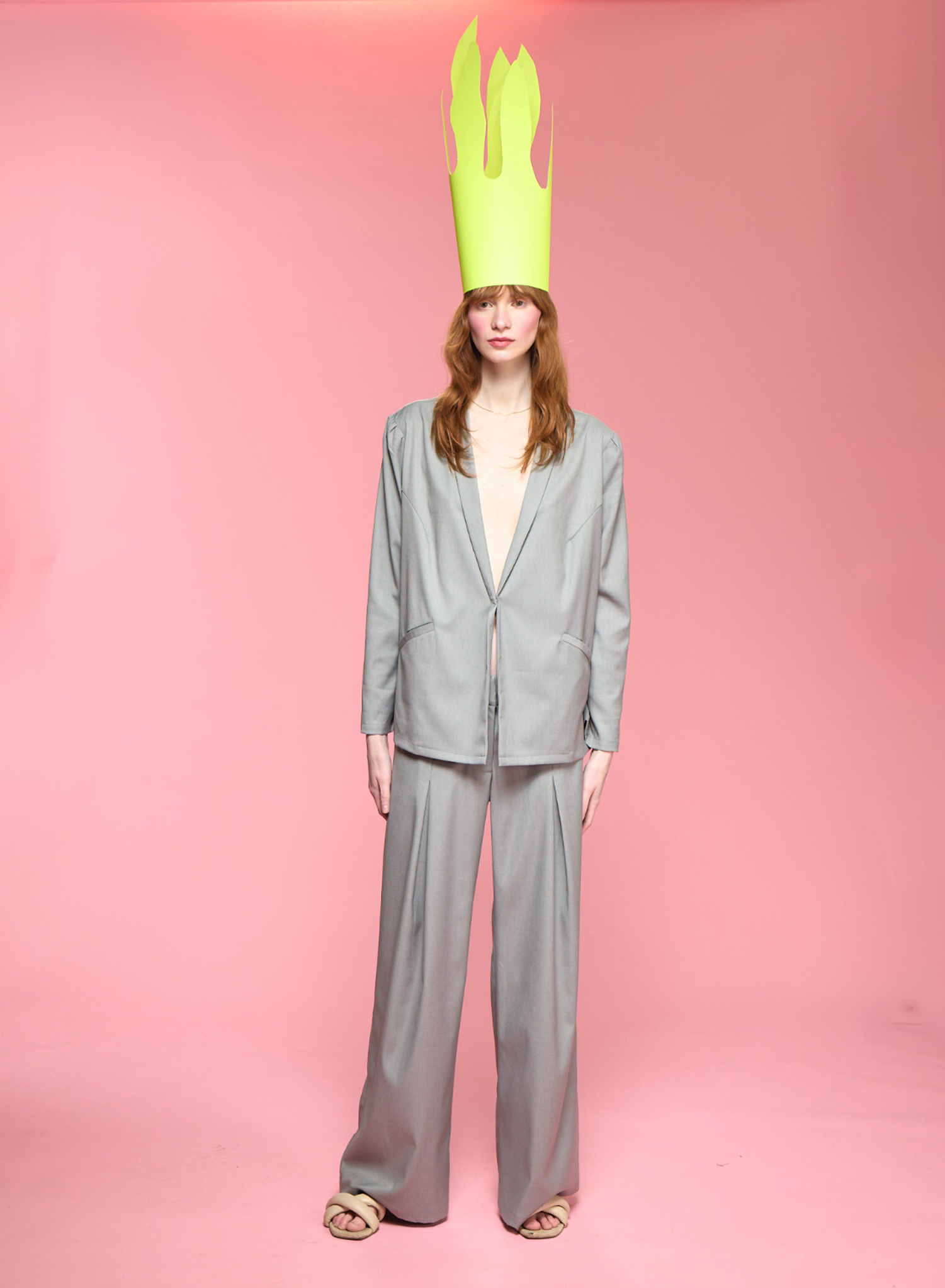 Invert Pleat Pant - Dove (PRE-ORDER)