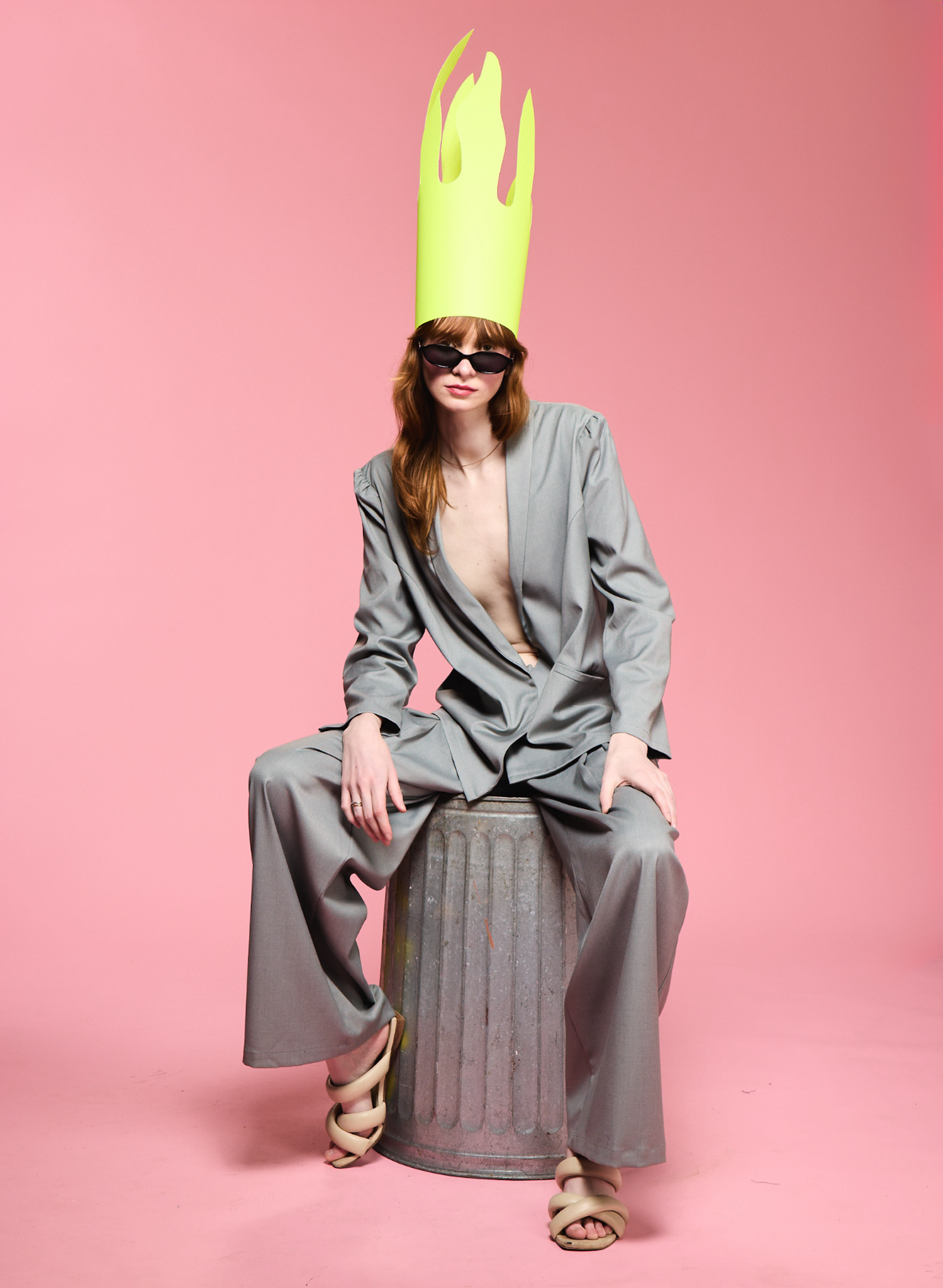 Invert Pleat Pant - Dove (PRE-ORDER)