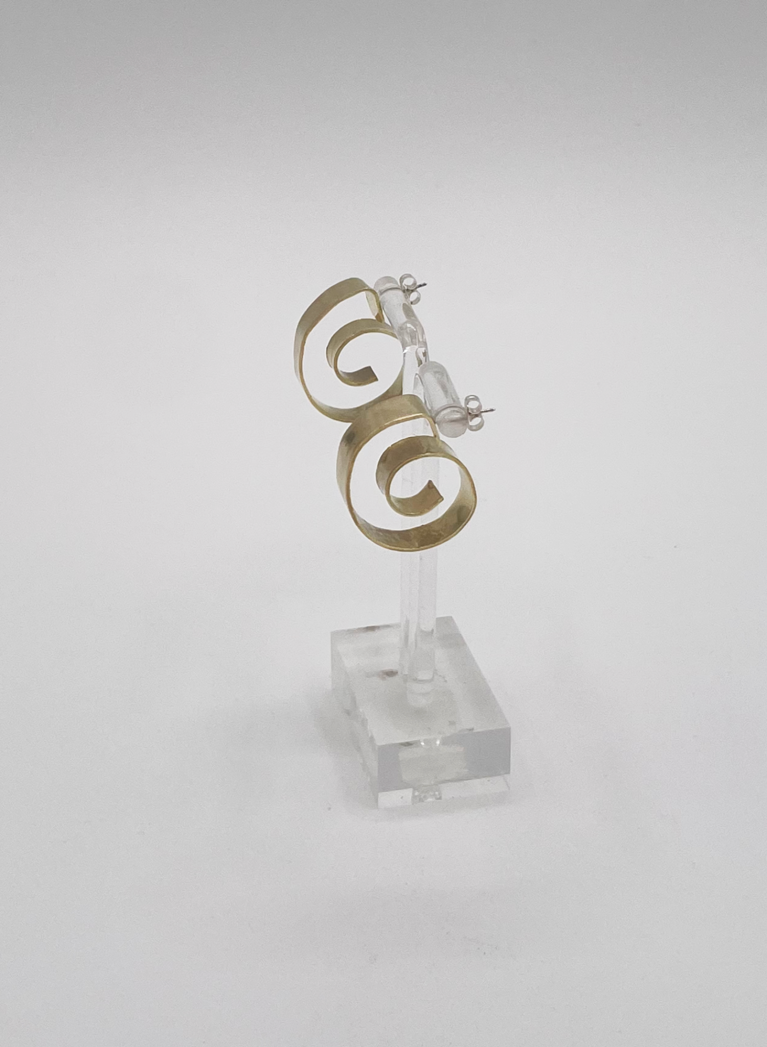 Line & Label - Jetty Spiral Hoops - Brass