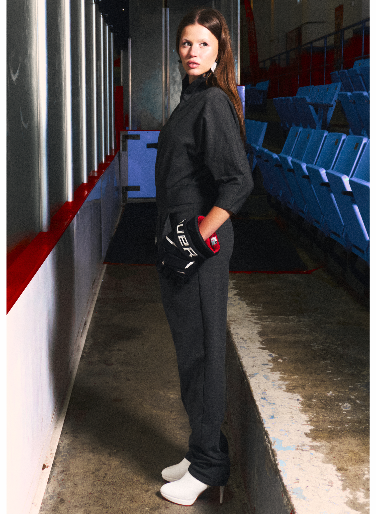 Power Play Jumpsuit - Charcoal (PRE-ORDER)