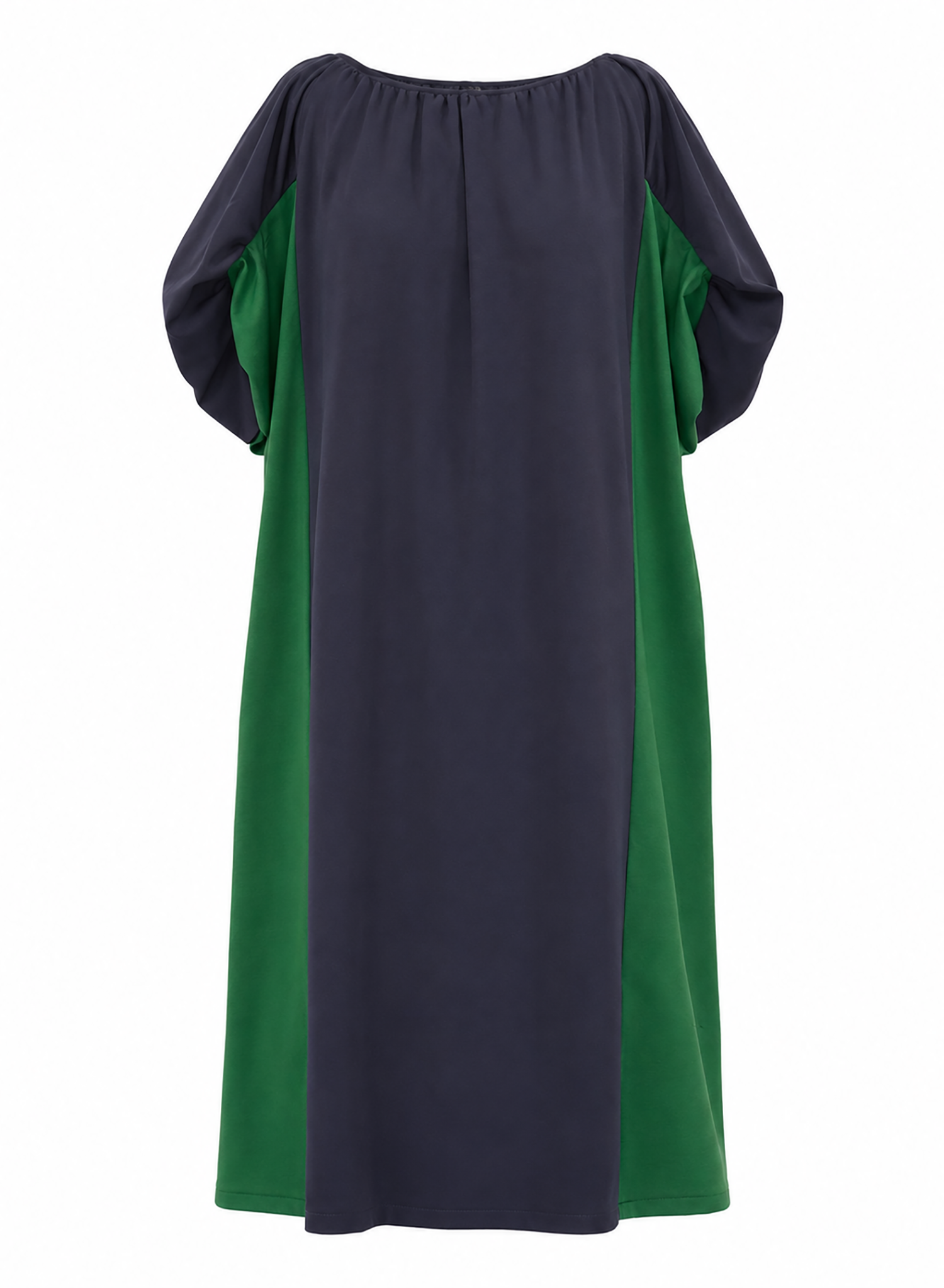 Hat Trick Two-Tone Dress - Navy/Green (PRE-ORDER)