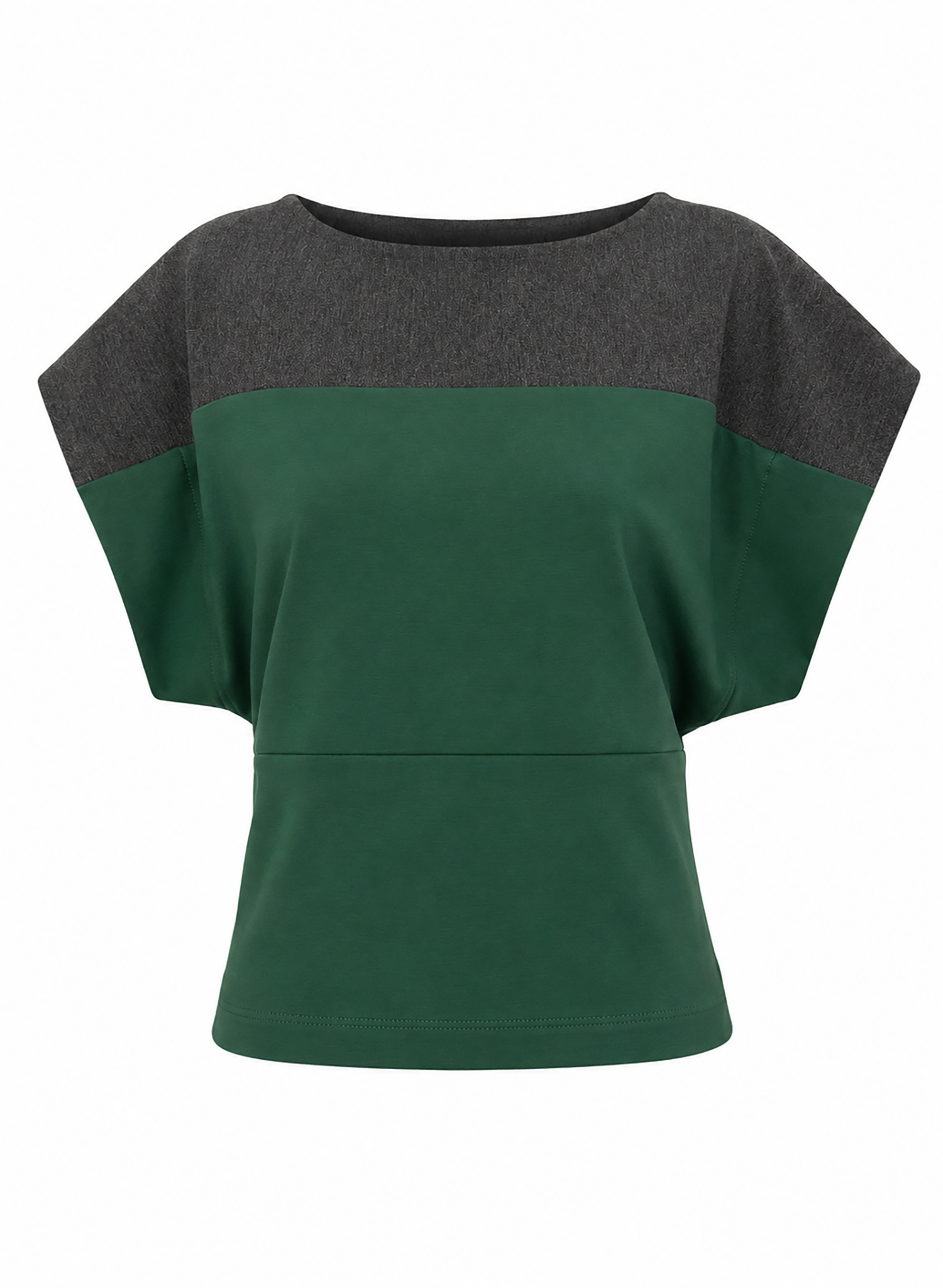 Two Tone Top - Green/Charcoal (PRE-ORDER)