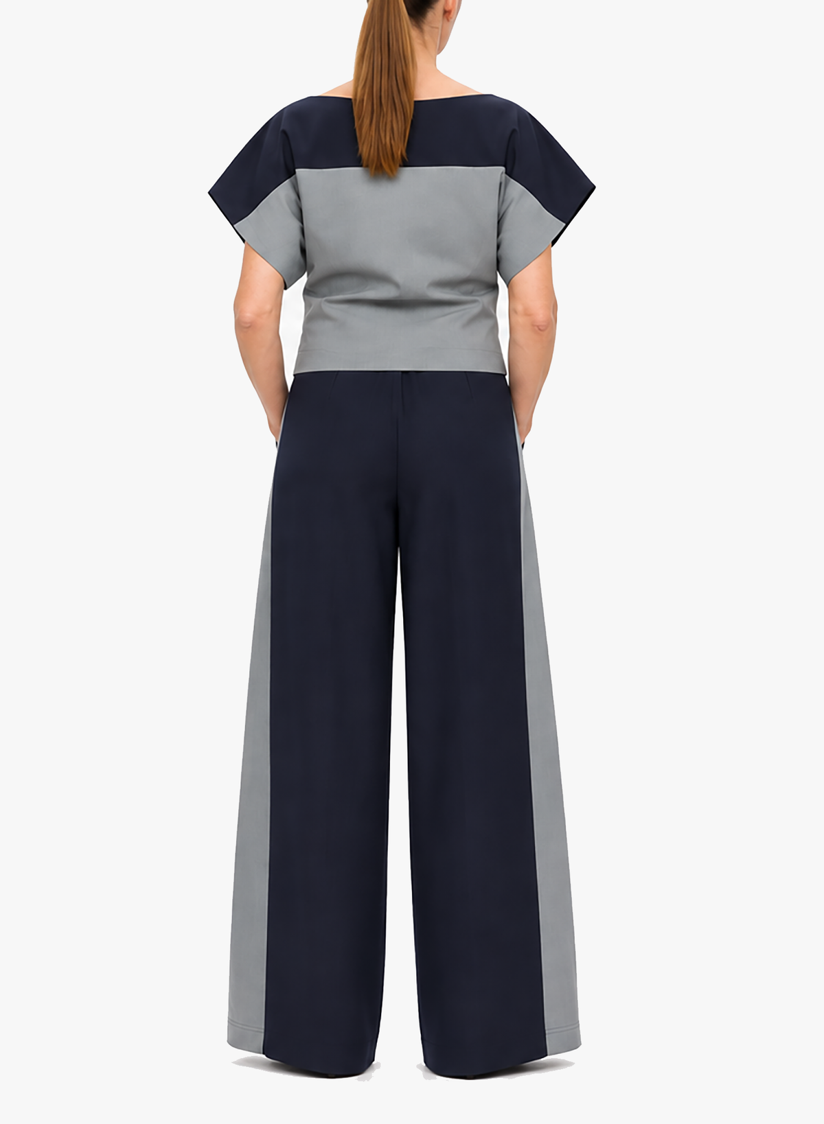 Two-Tone Marketplace Pant - Navy/Grey - Meg