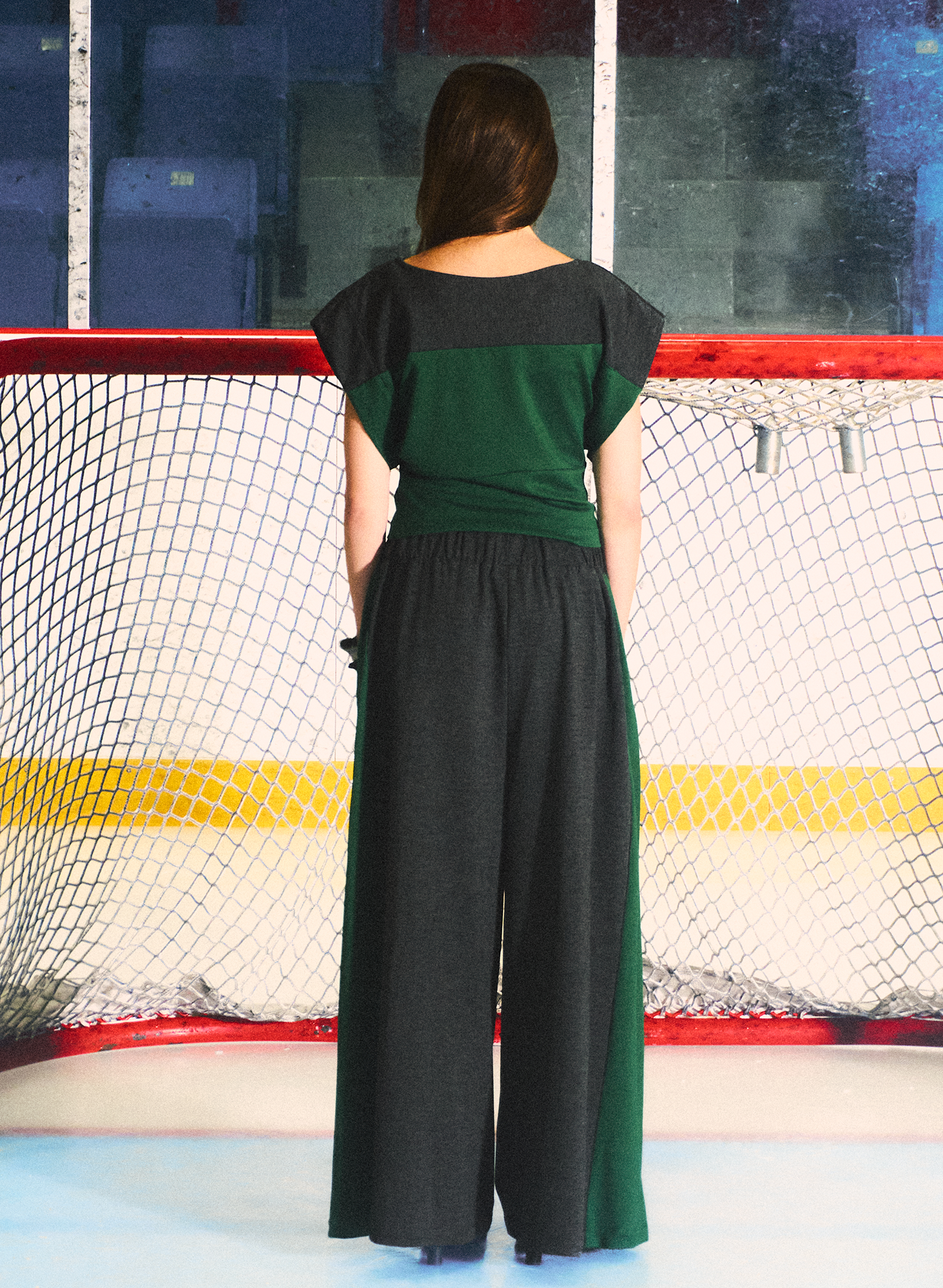 Two Tone Top - Green/Charcoal (PRE-ORDER)