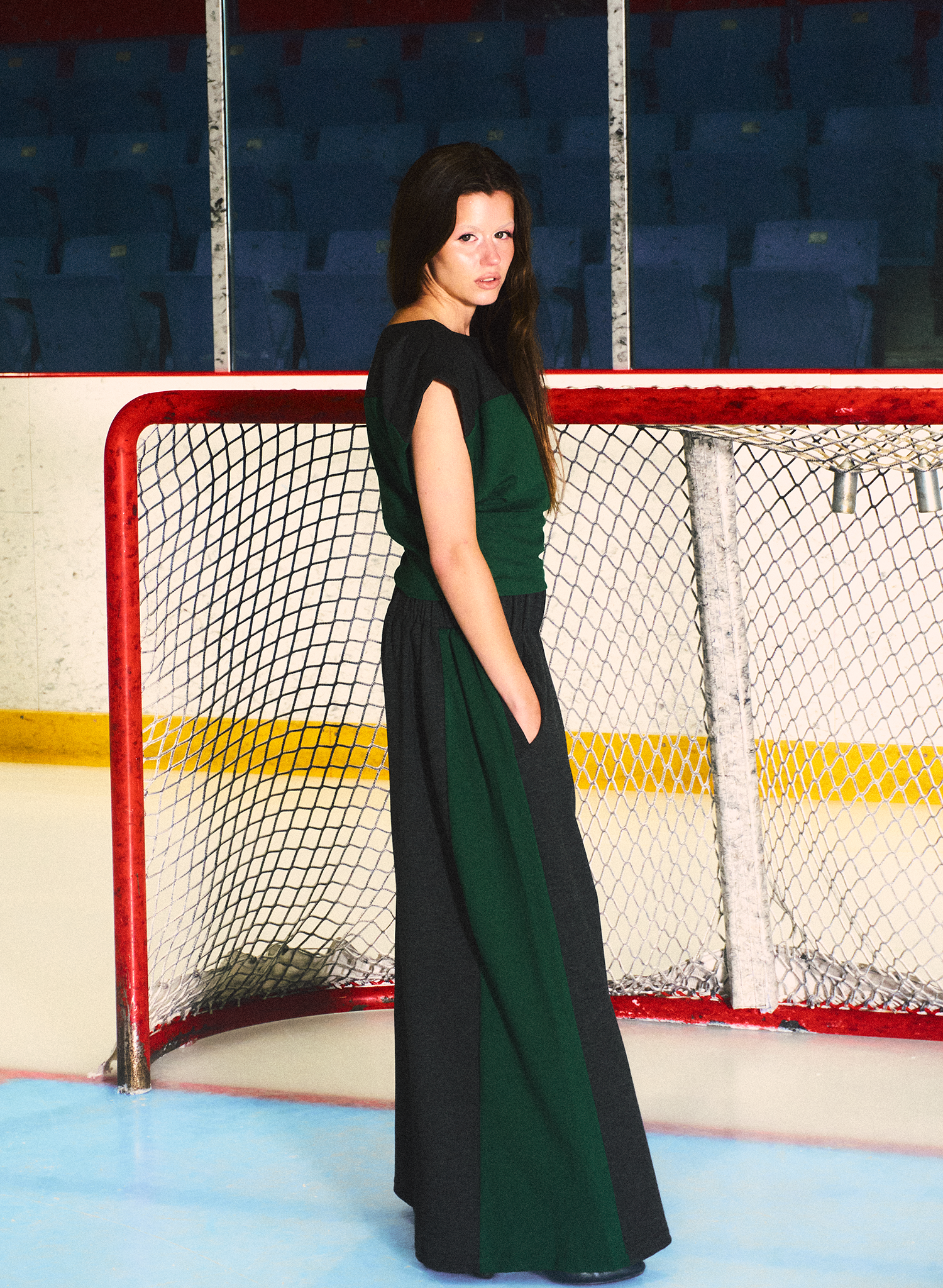 Two Tone Top - Green/Charcoal (PRE-ORDER)
